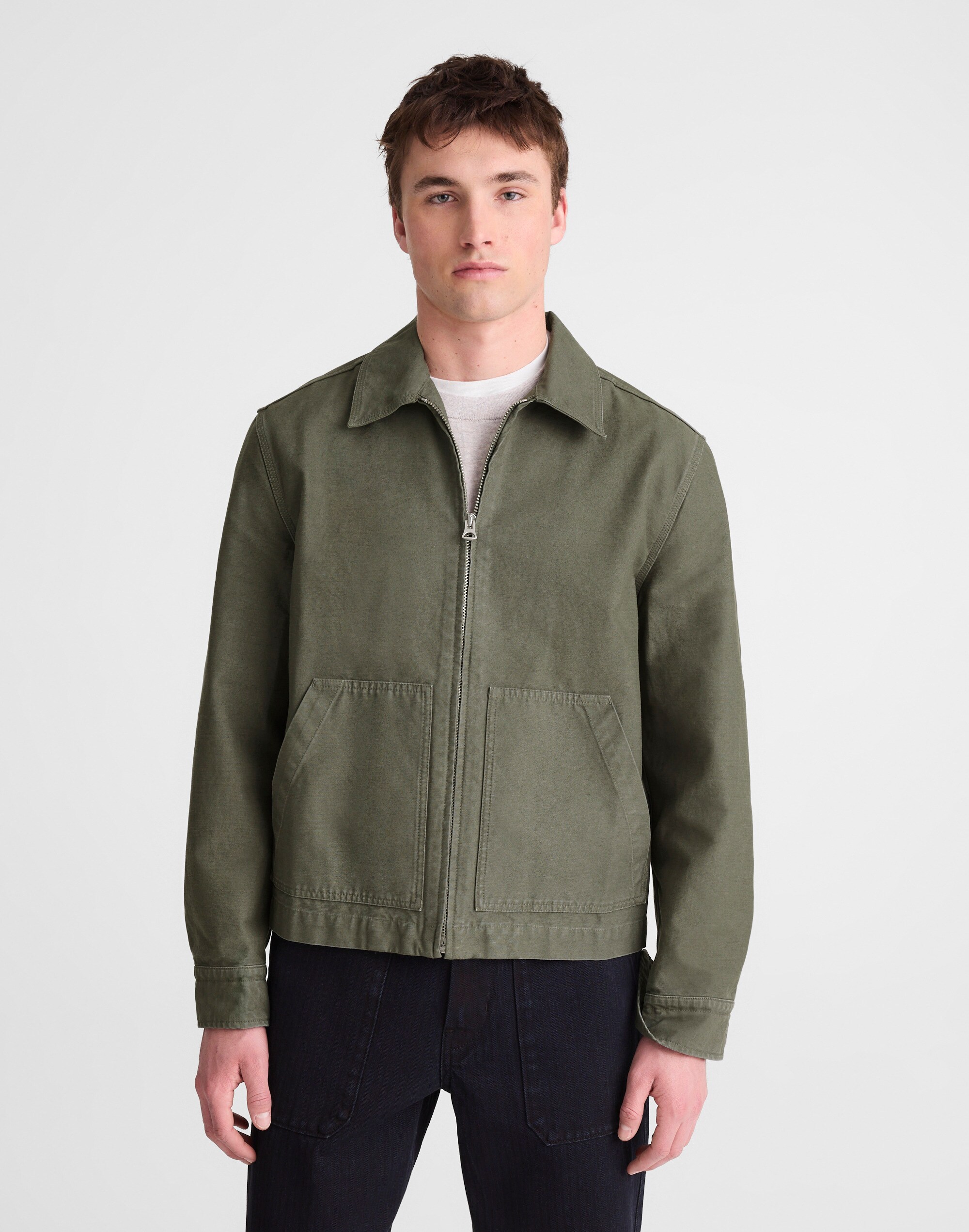 Service Jacket in Reverse Sateen