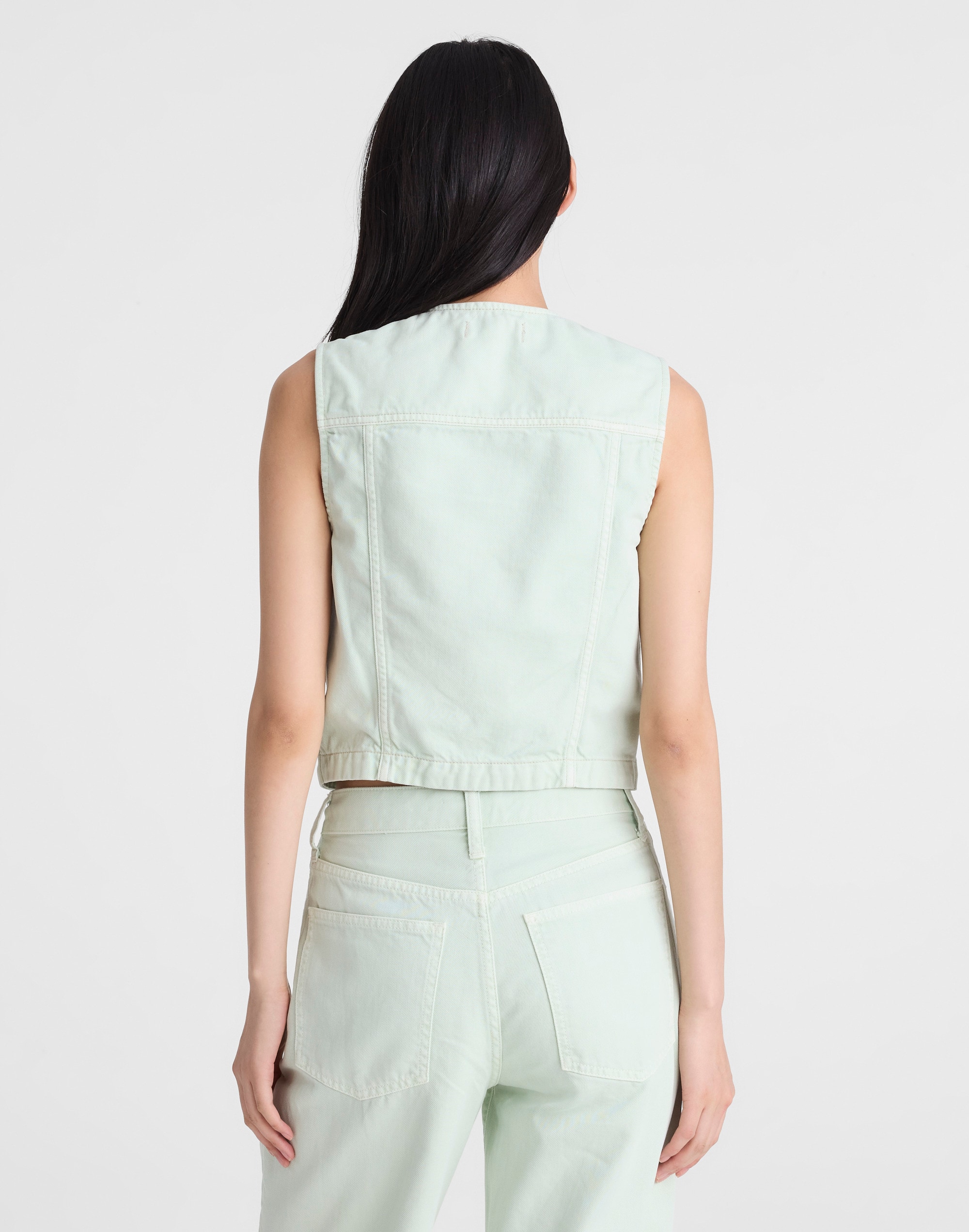Madewell x Shopbop Airy Denim Crop Vest