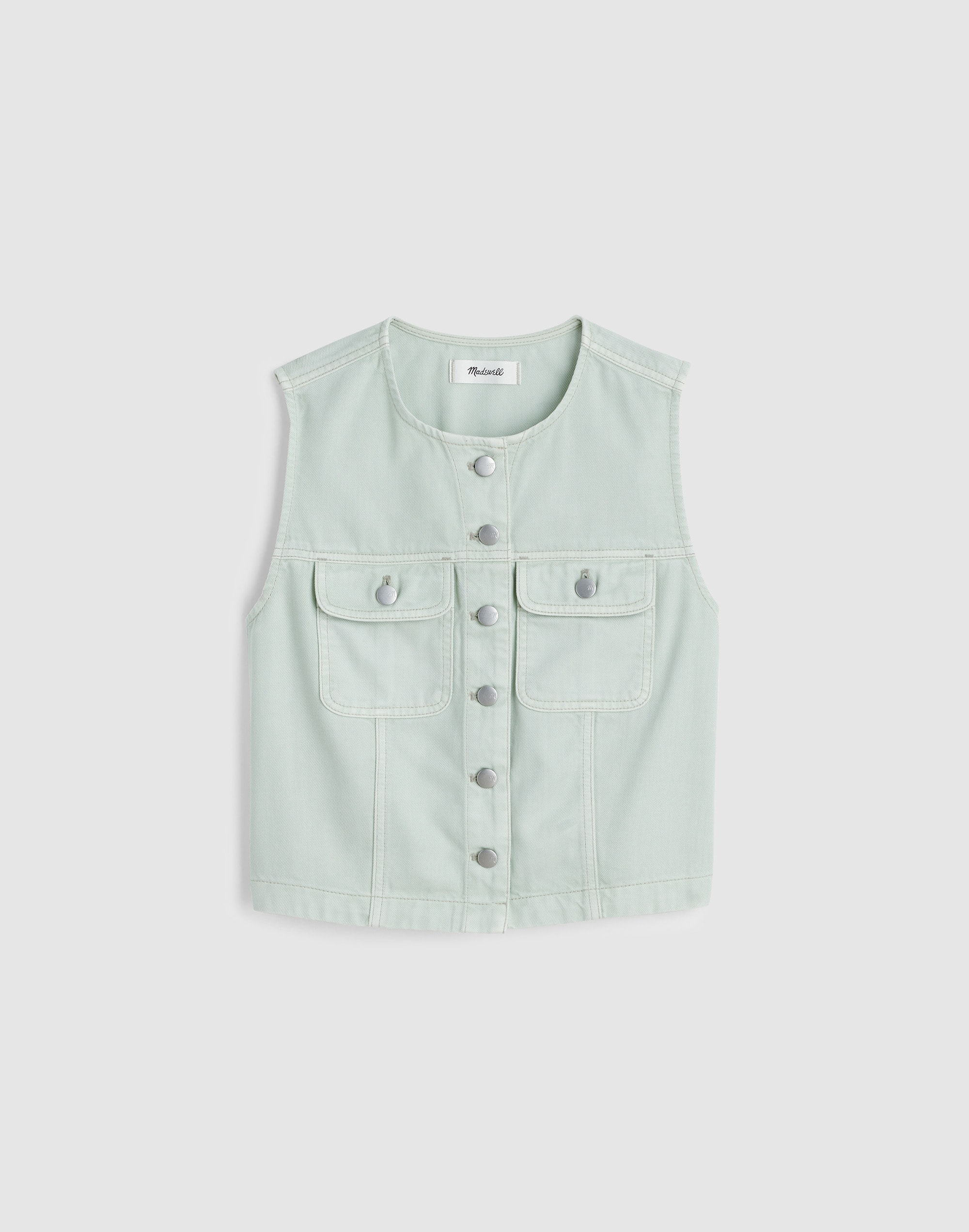 Madewell x Shopbop Airy Denim Crop Vest