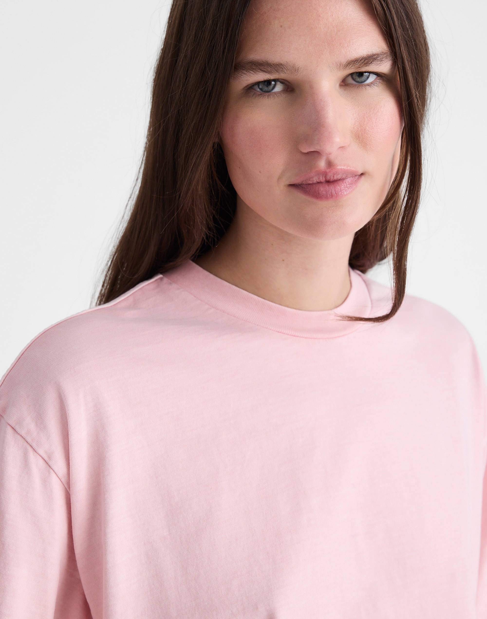 Madewell x Shopbop Boxy Crop Tee in Allday Jersey