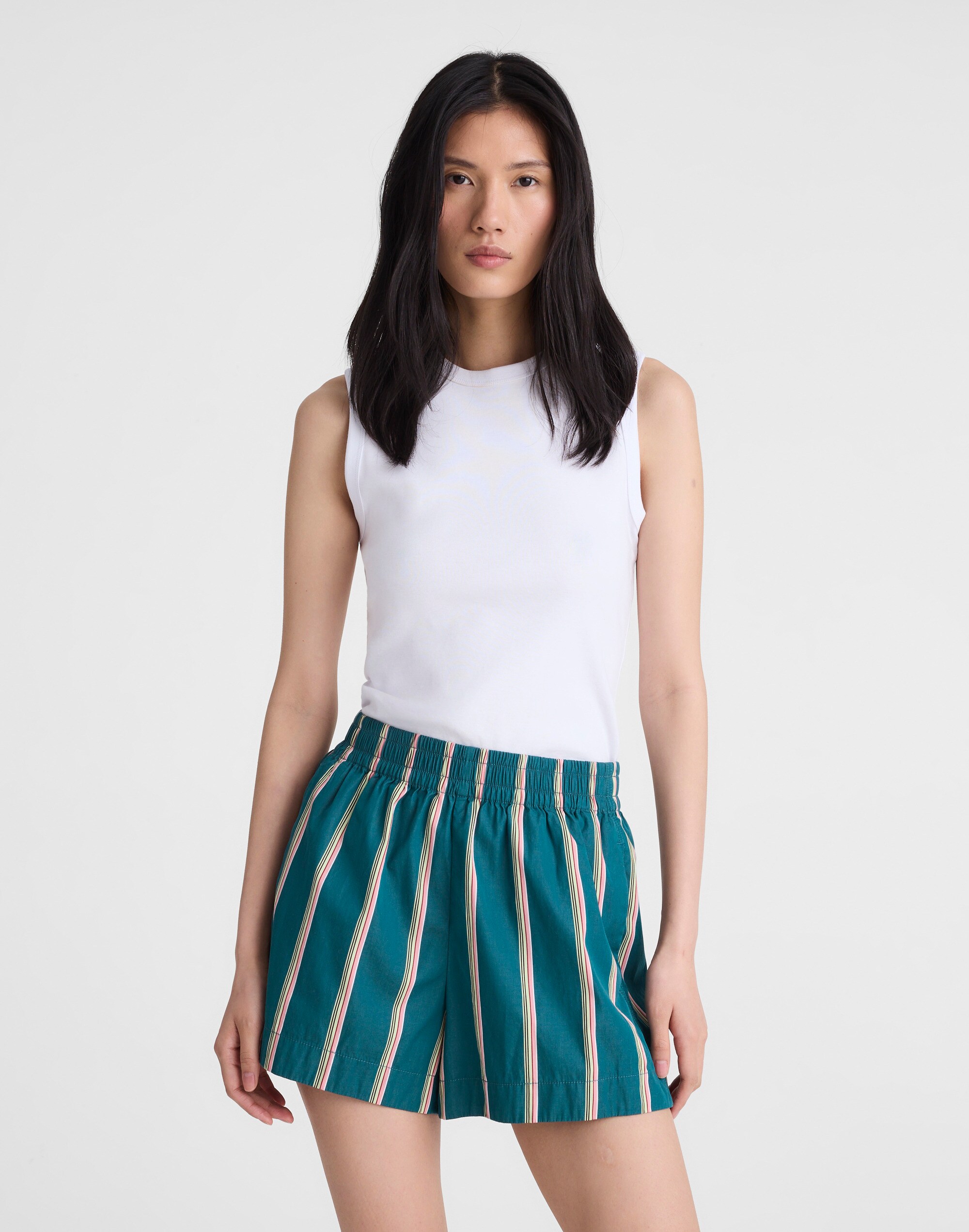 Madewell x Shopbop Pull-On Shorts in Poplin