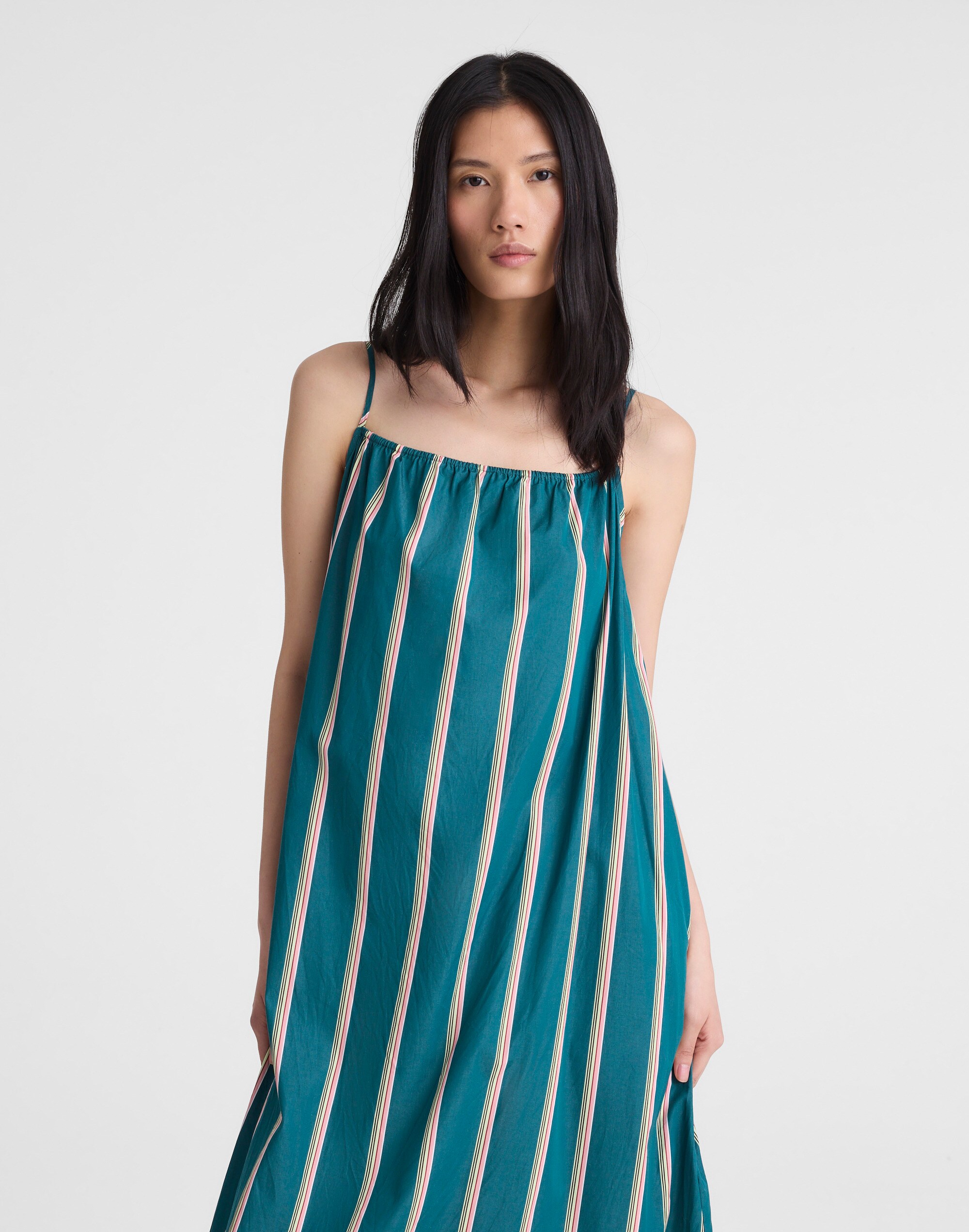 Madewell x Shopbop Gathered A-Line Midi Dress