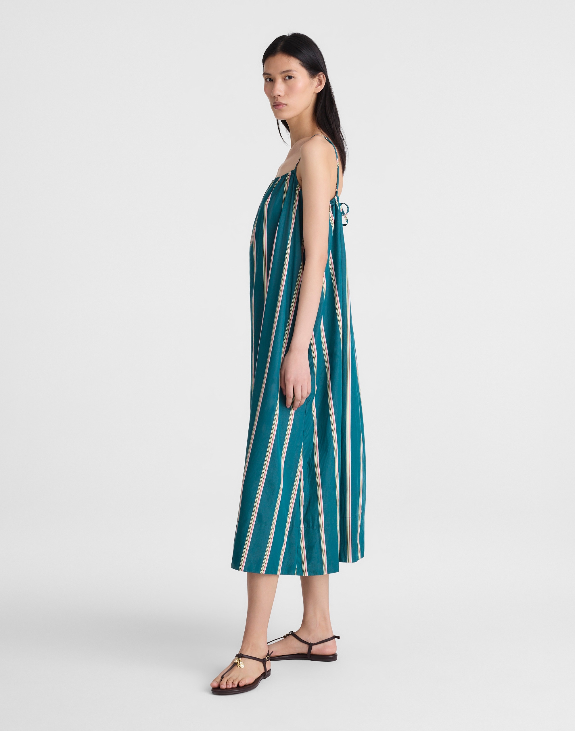 Madewell x Shopbop Gathered A-Line Midi Dress