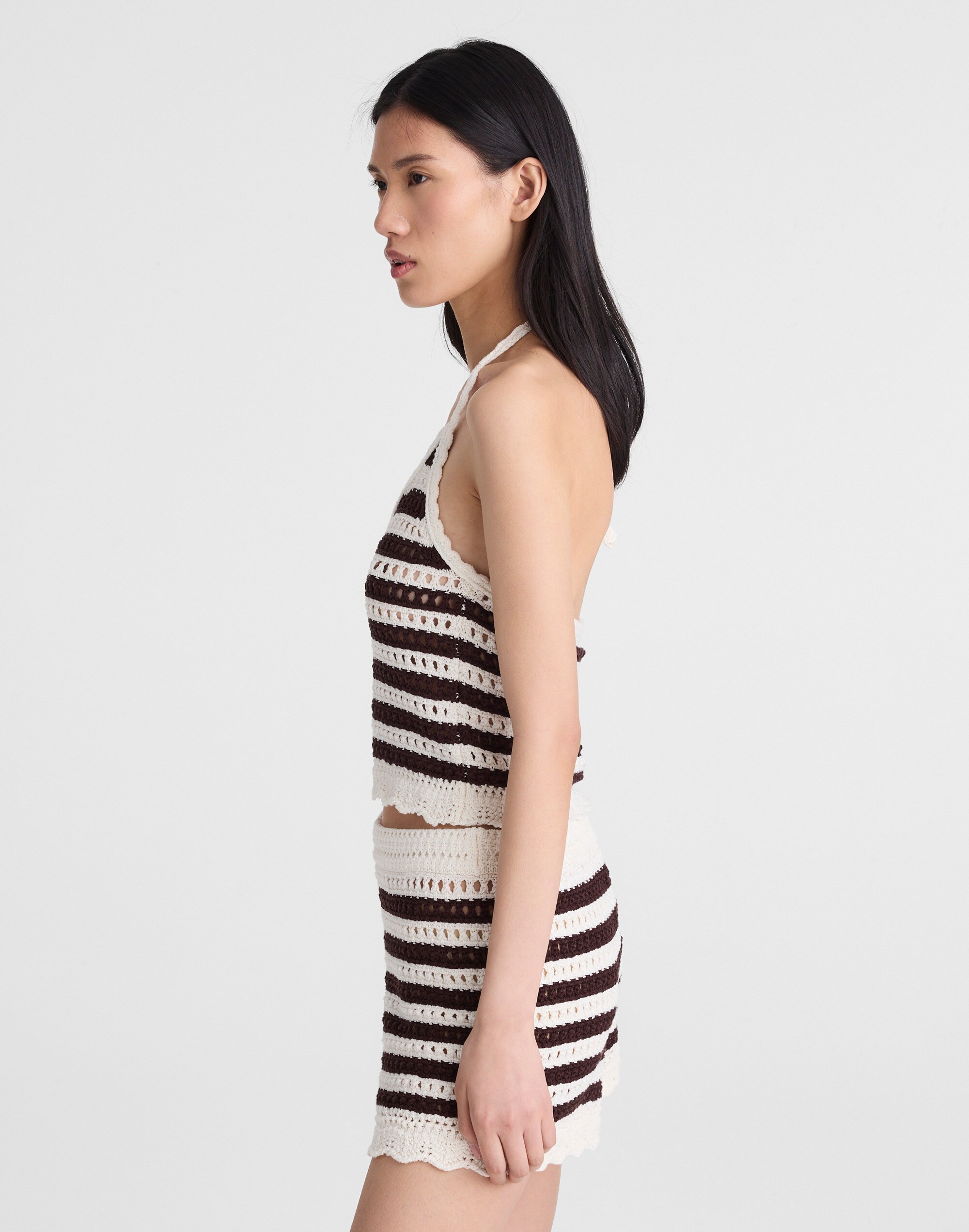 Madewell x Shopbop Pointelle-Knit Halter Top