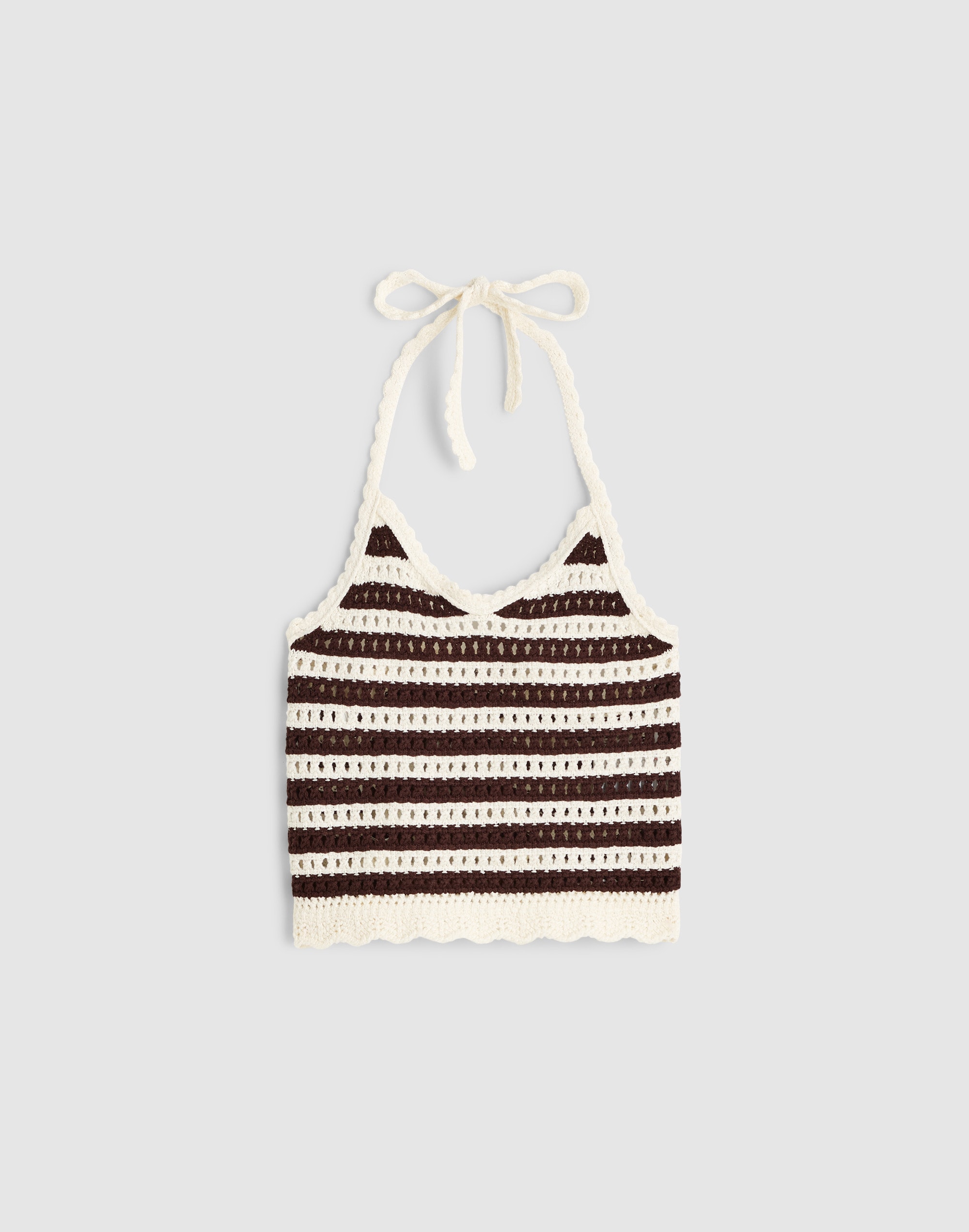 Madewell x Shopbop Pointelle-Knit Halter Top