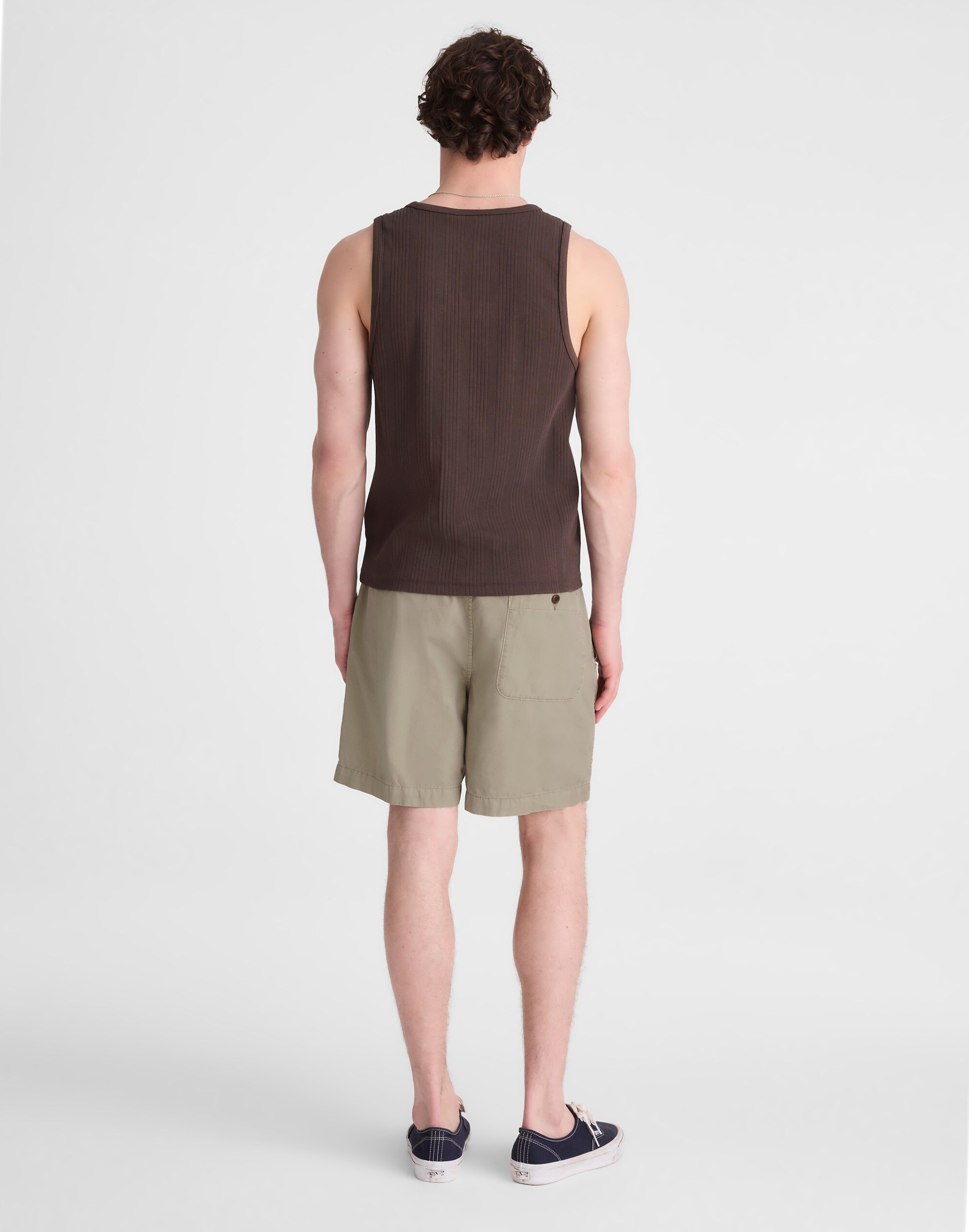 Pull-On Short in Poplin