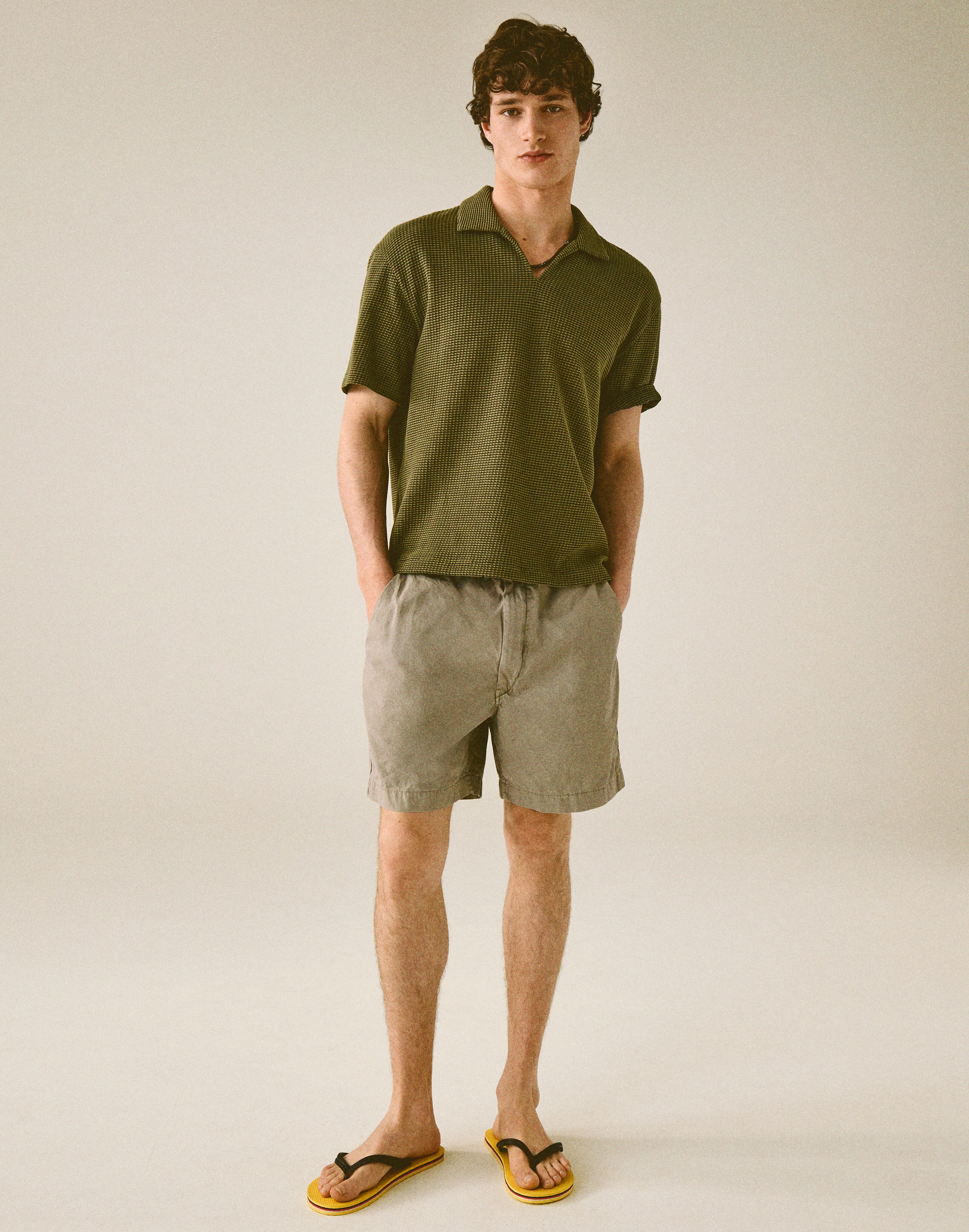 Pull-On Short in Poplin