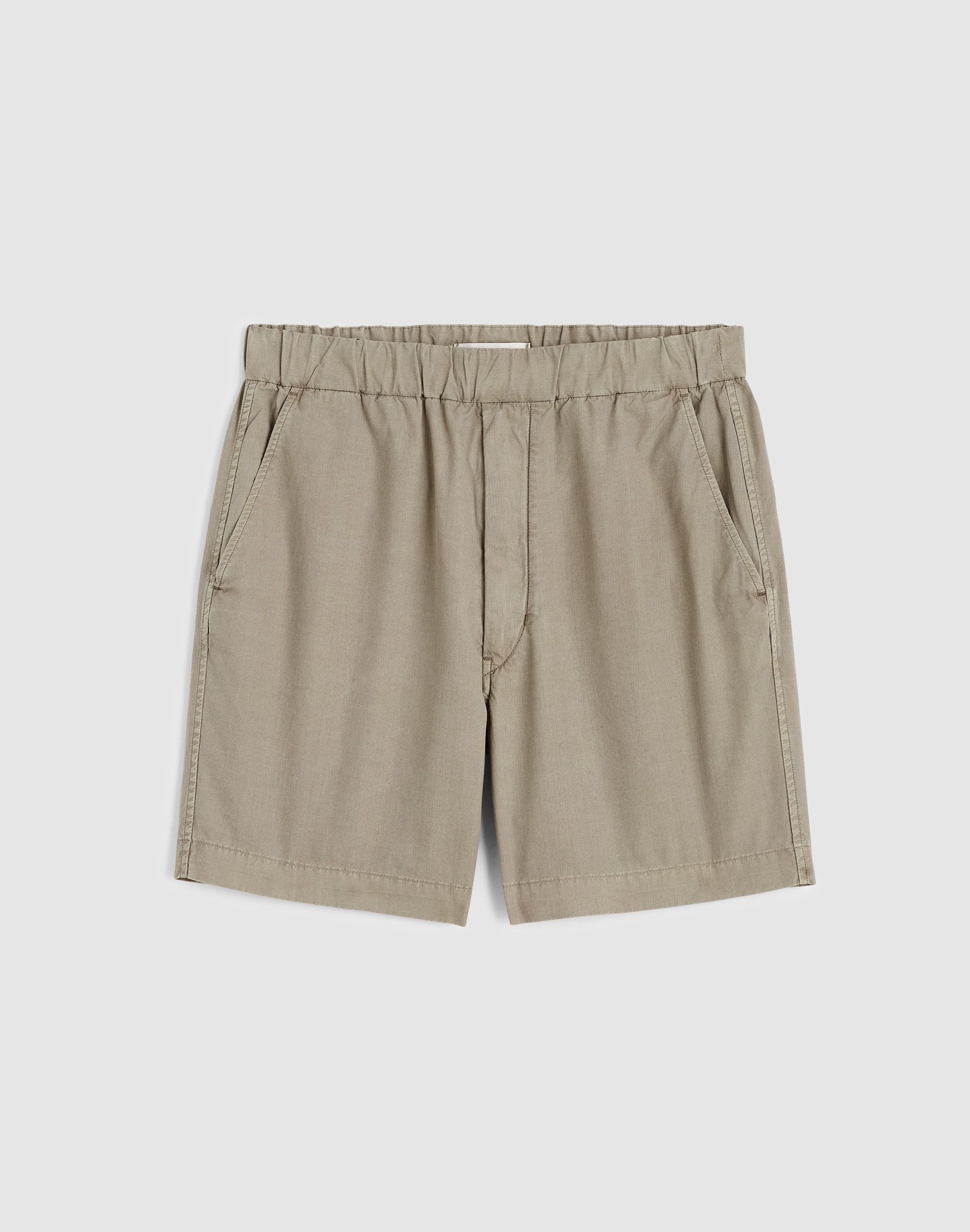 Pull-On Short in Poplin