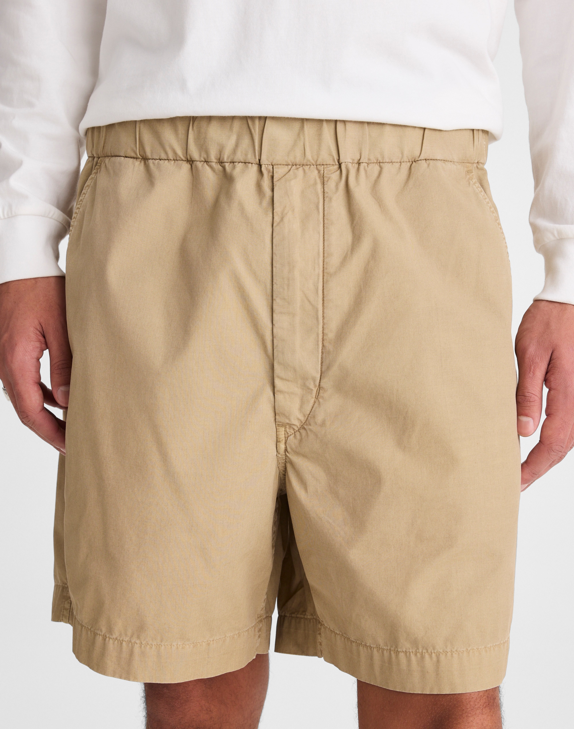 Pull-On Short in Poplin