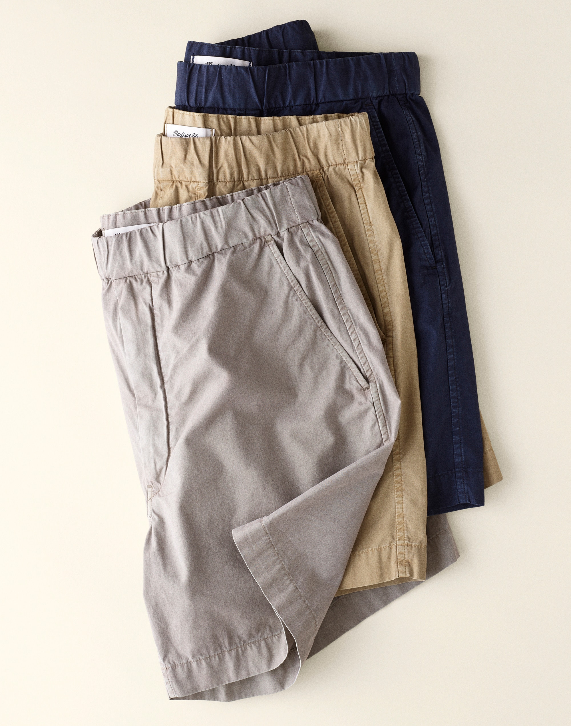 Pull-On Short in Poplin