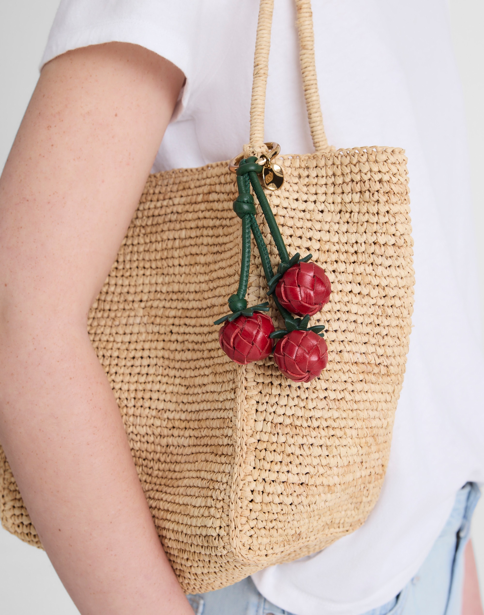 Woven Tomato Bag Charm