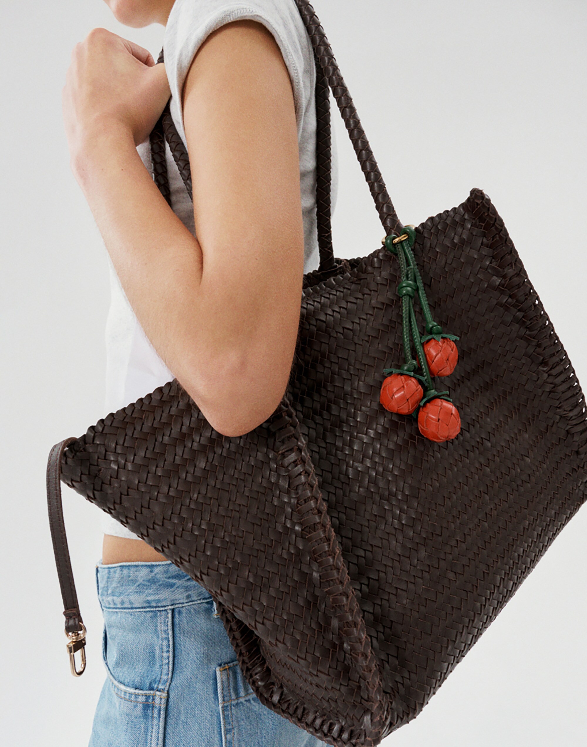 Woven Tomato Bag Charm