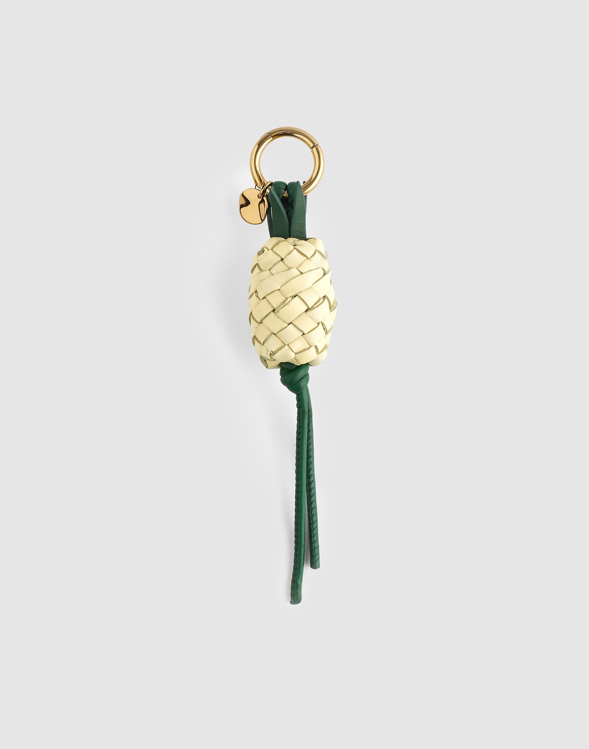 Madewell Woven Pineapple Bag Charm In Green