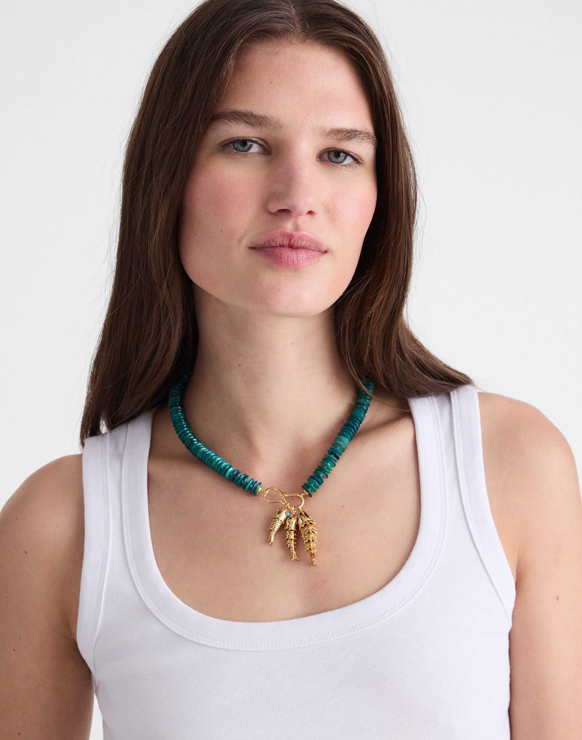 Madewell x Shopbop Beaded Fish Statement Necklace