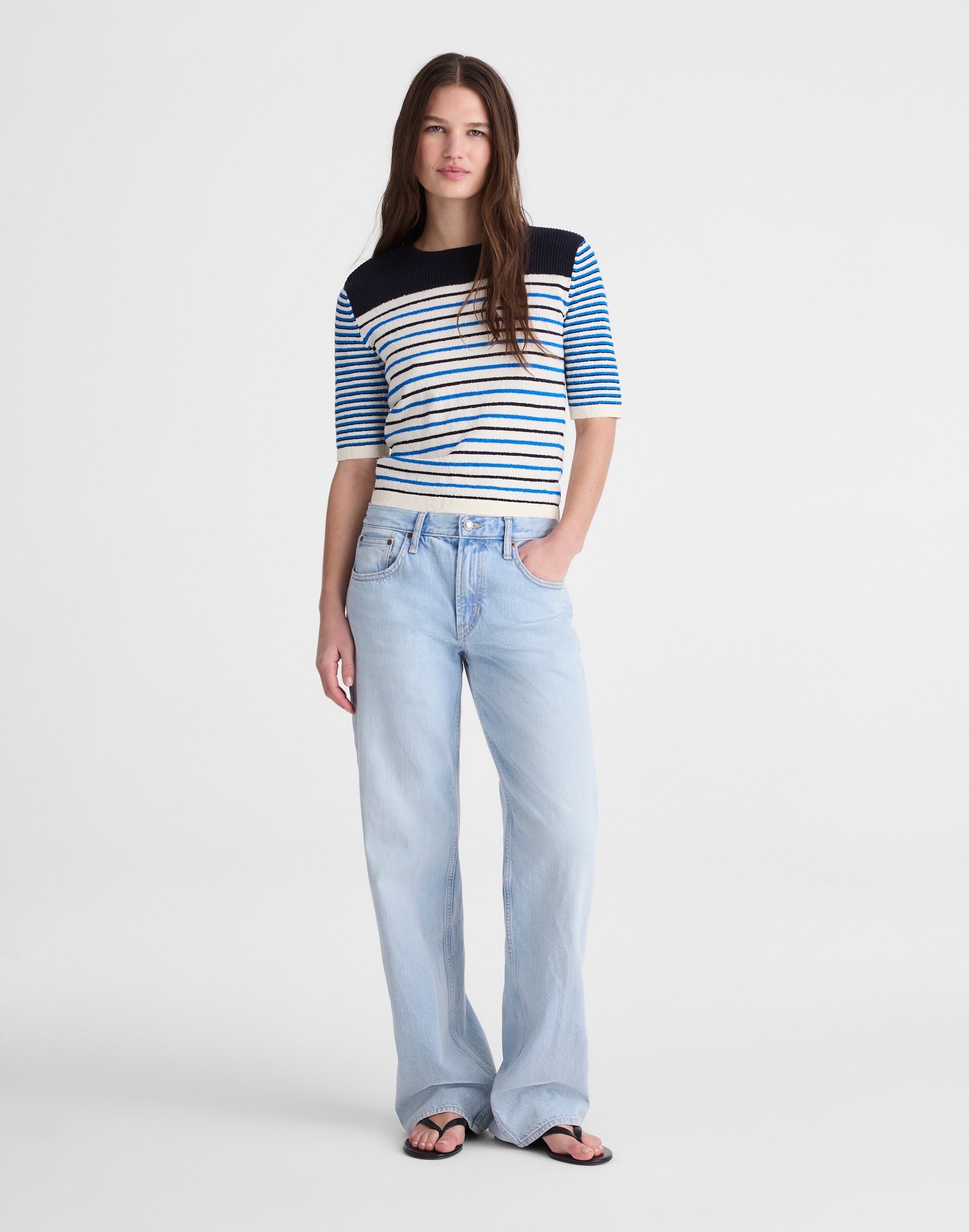 Boucl&eacute;-Knit Sweater Tee