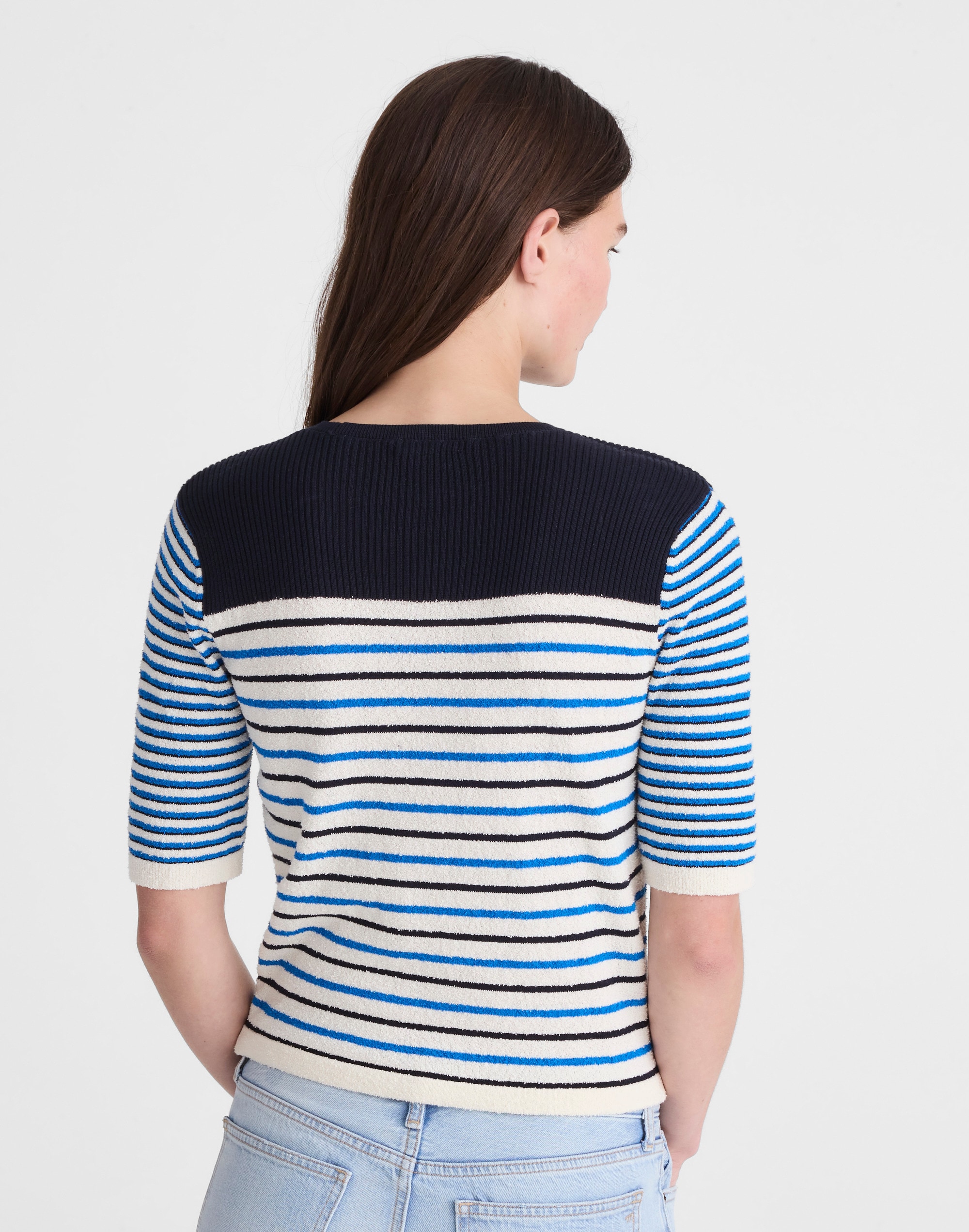 Boucl&eacute;-Knit Sweater Tee