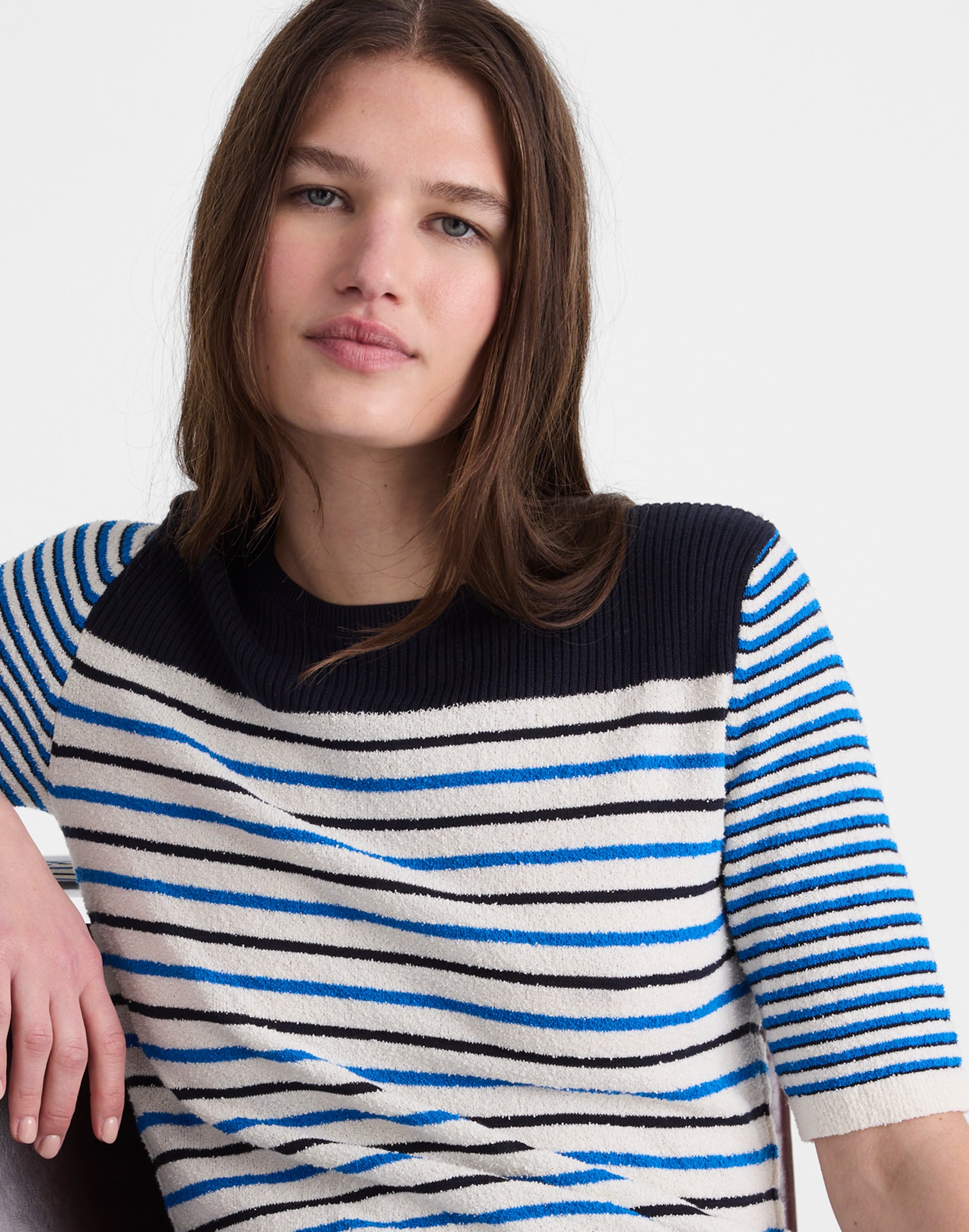 Boucl&eacute;-Knit Sweater Tee