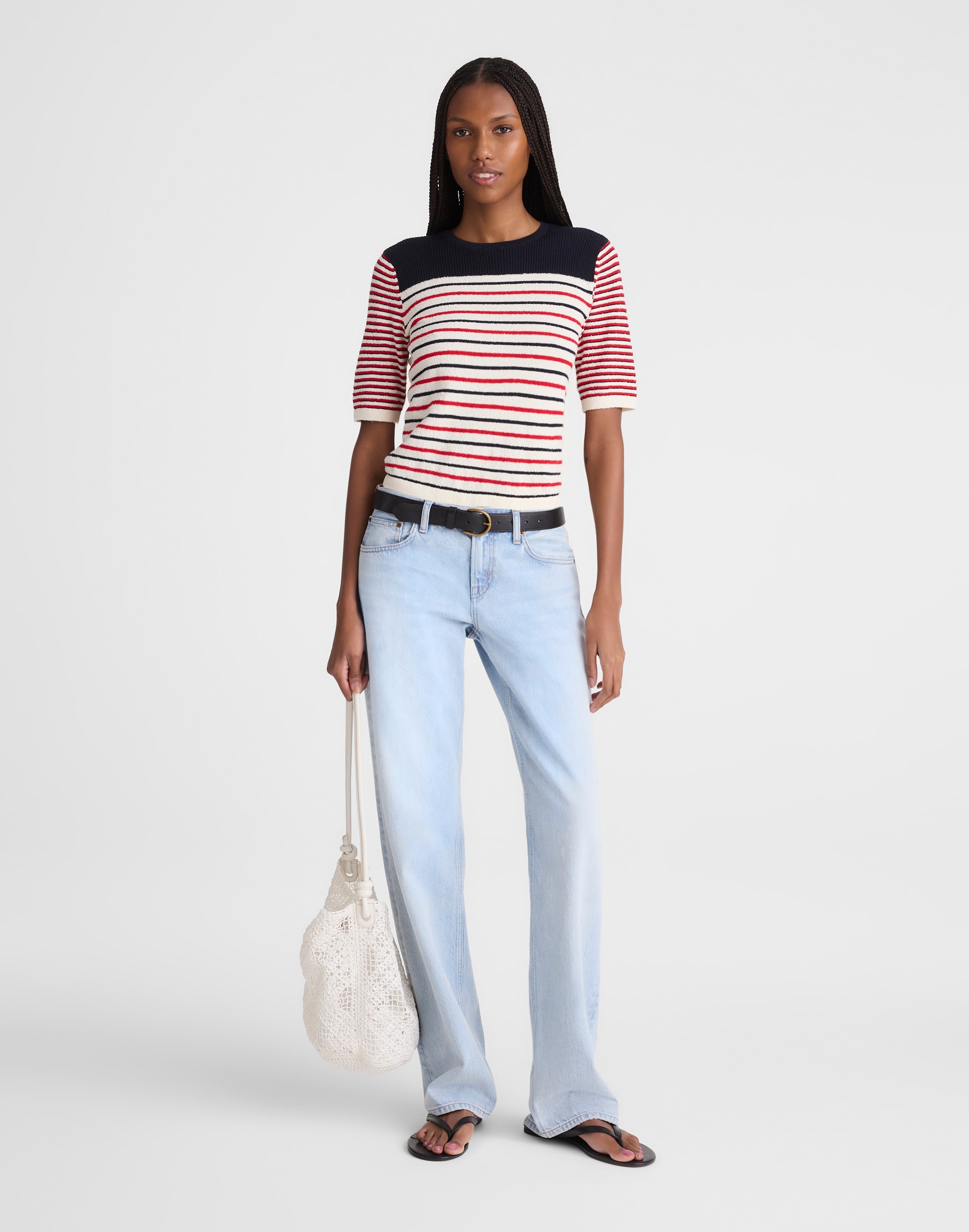 Boucl&eacute;-Knit Sweater Tee