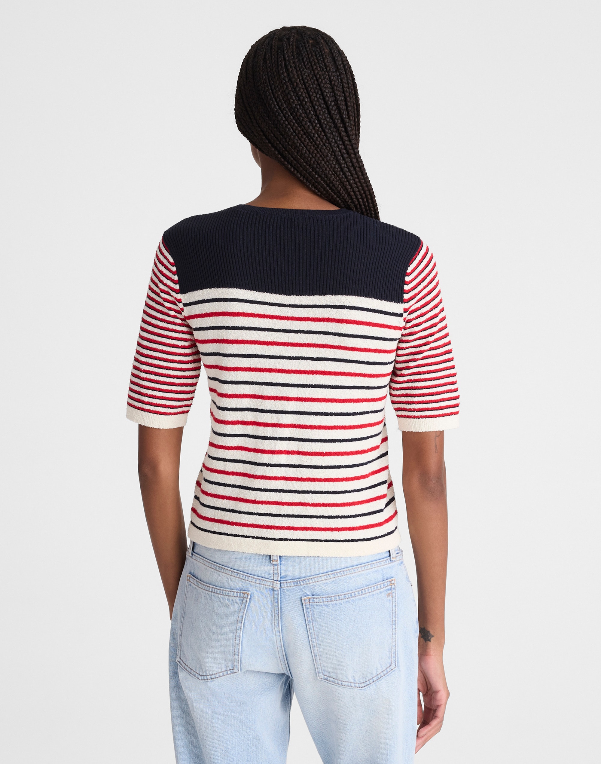 Boucl&eacute;-Knit Sweater Tee