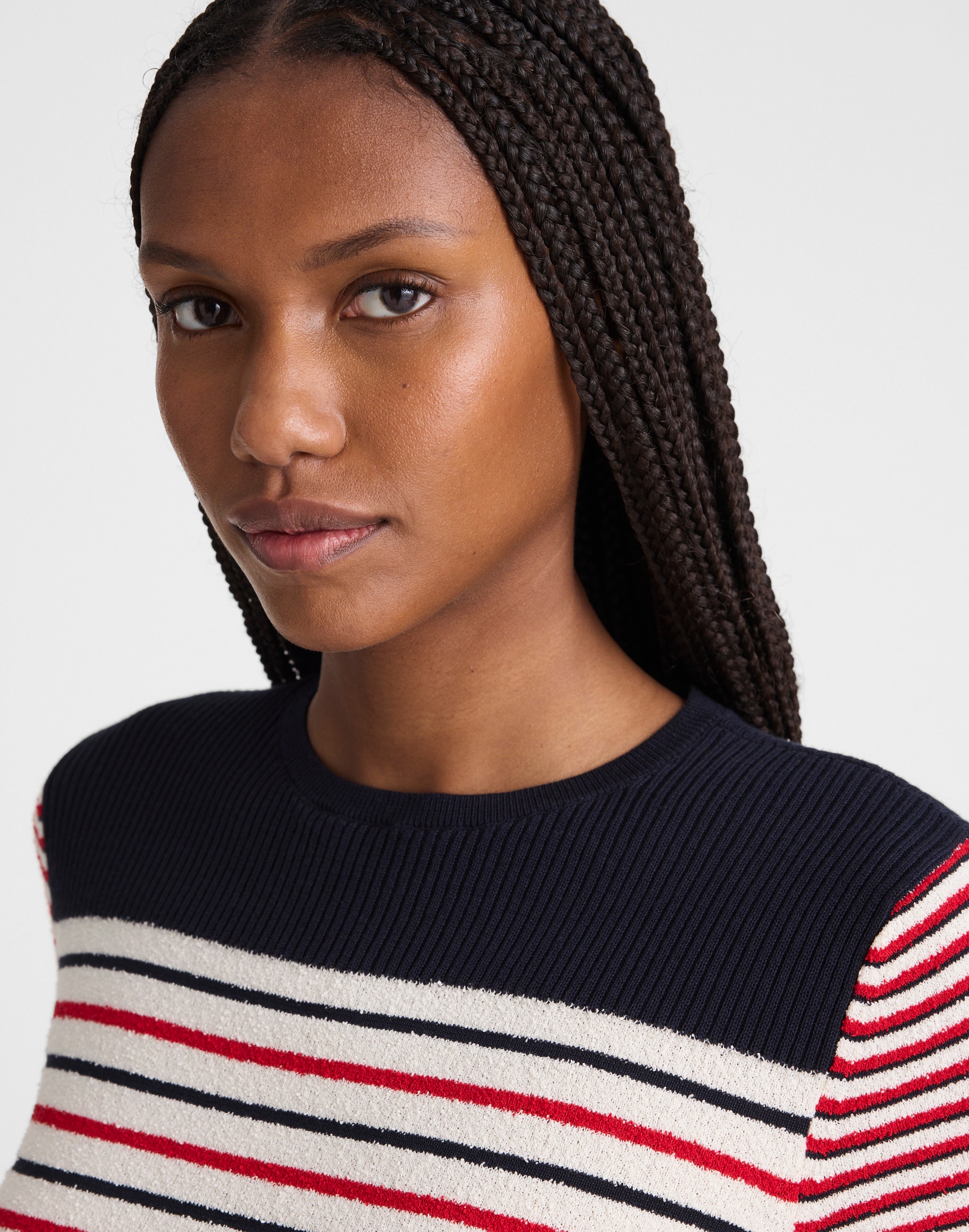 Boucl&eacute;-Knit Sweater Tee
