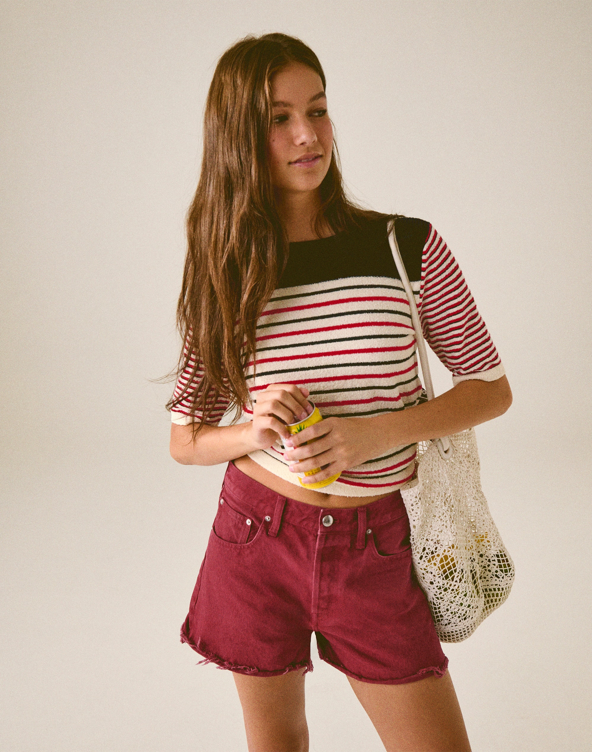 Boucl&eacute;-Knit Sweater Tee