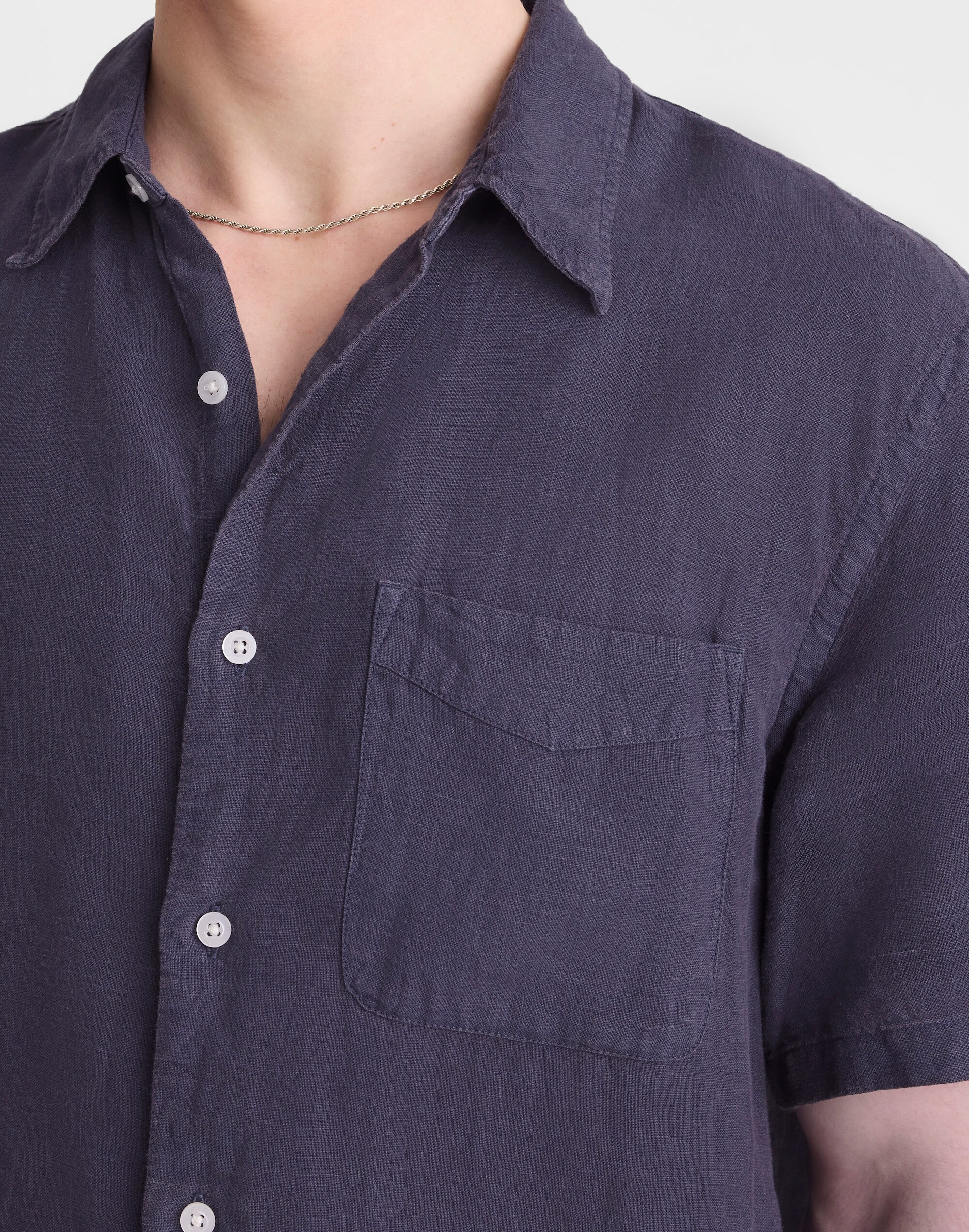 The Allday Short-Sleeve Shirt in Linen