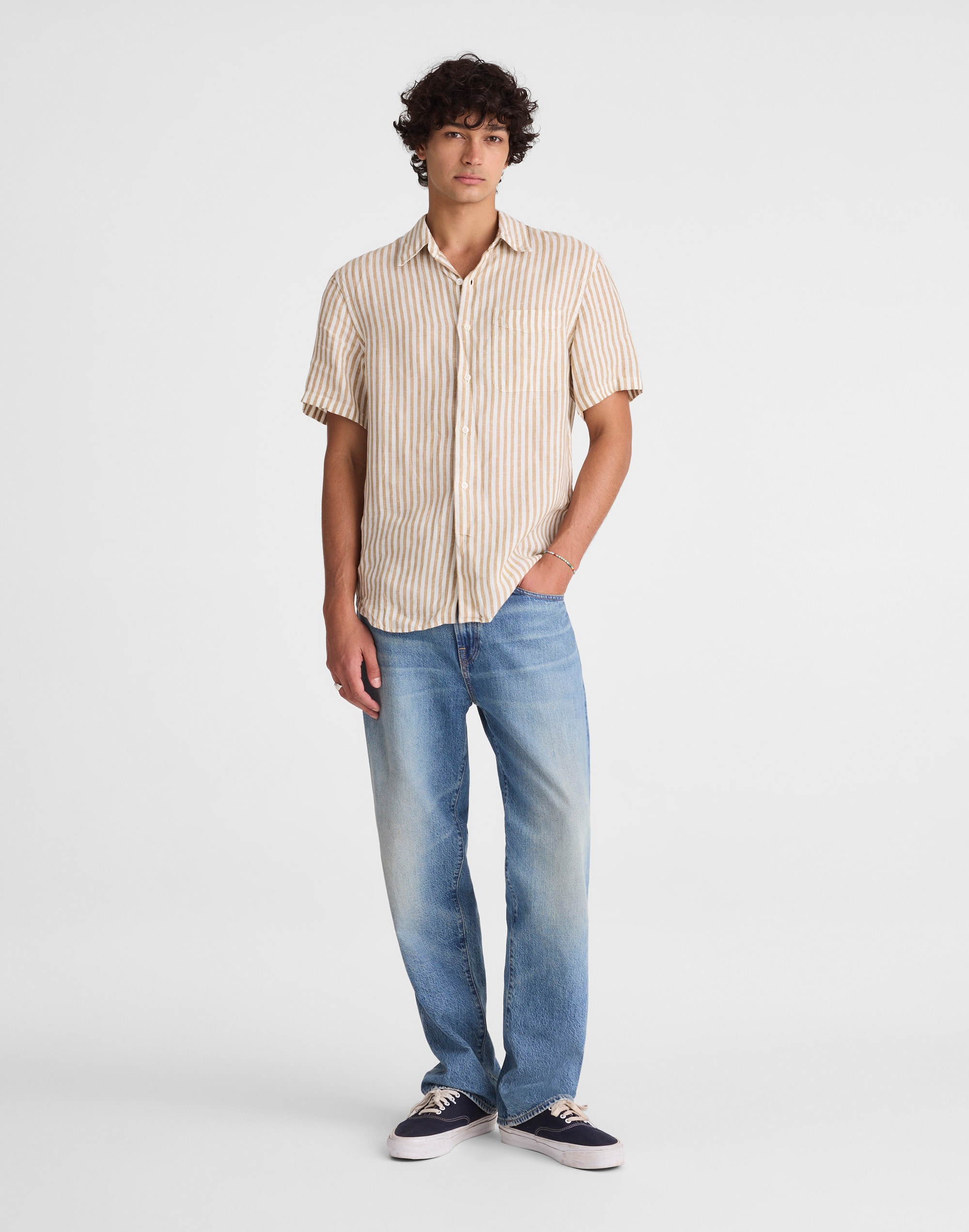 The Allday Short-Sleeve Shirt in Linen