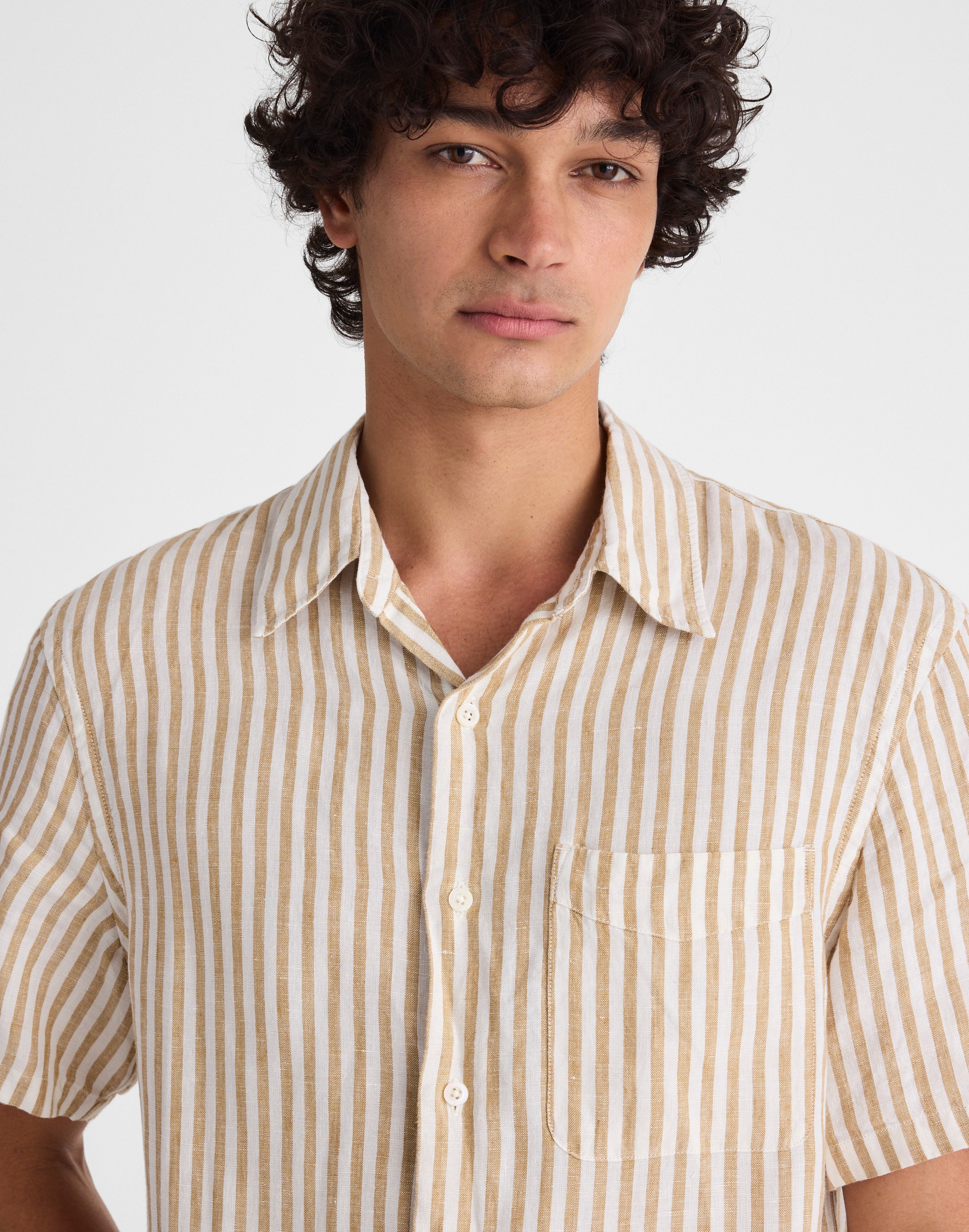 The Allday Short-Sleeve Shirt in Linen