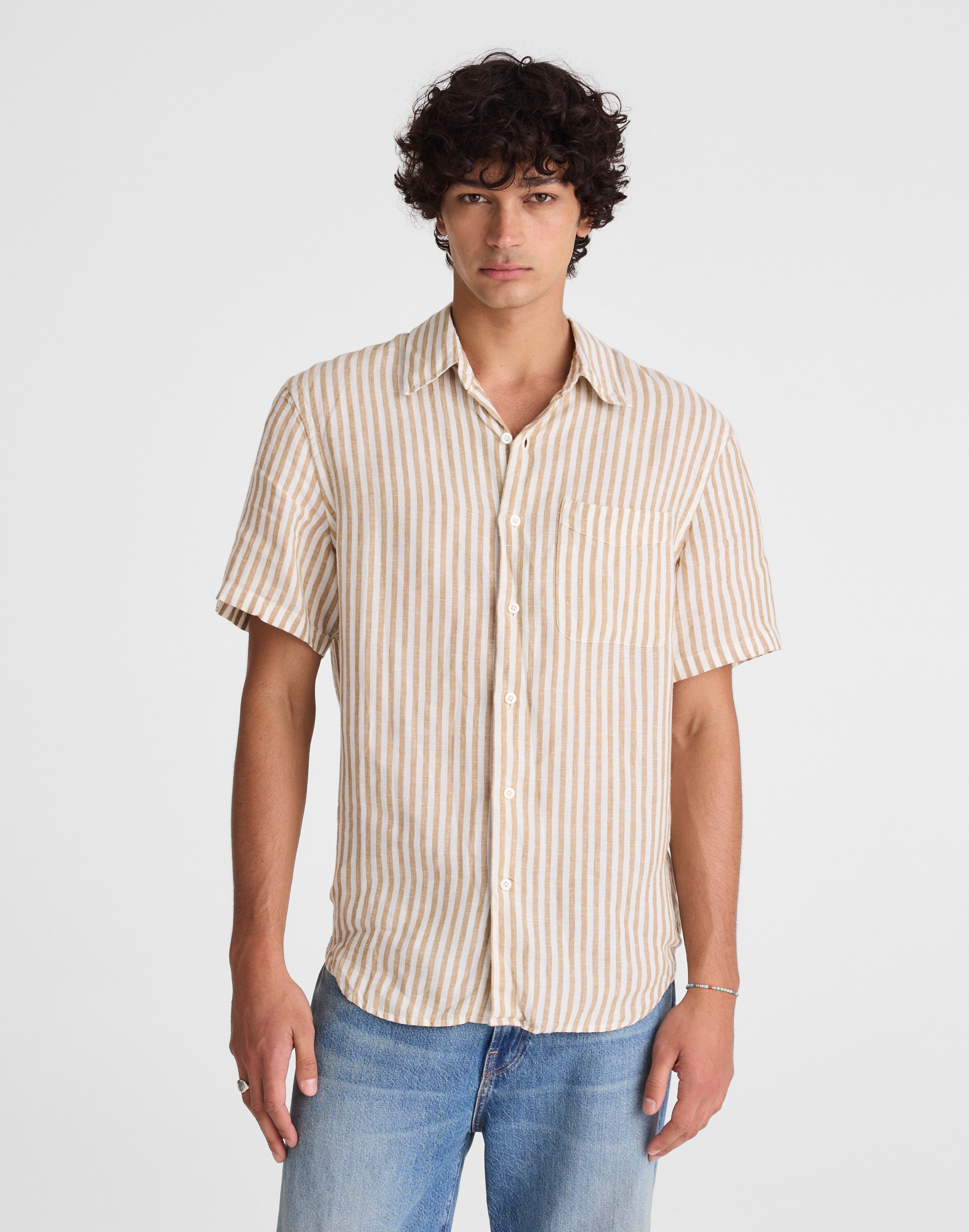 The Allday Short-Sleeve Shirt in Linen