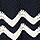 NAVY AND IVORY WAVY STRIPE