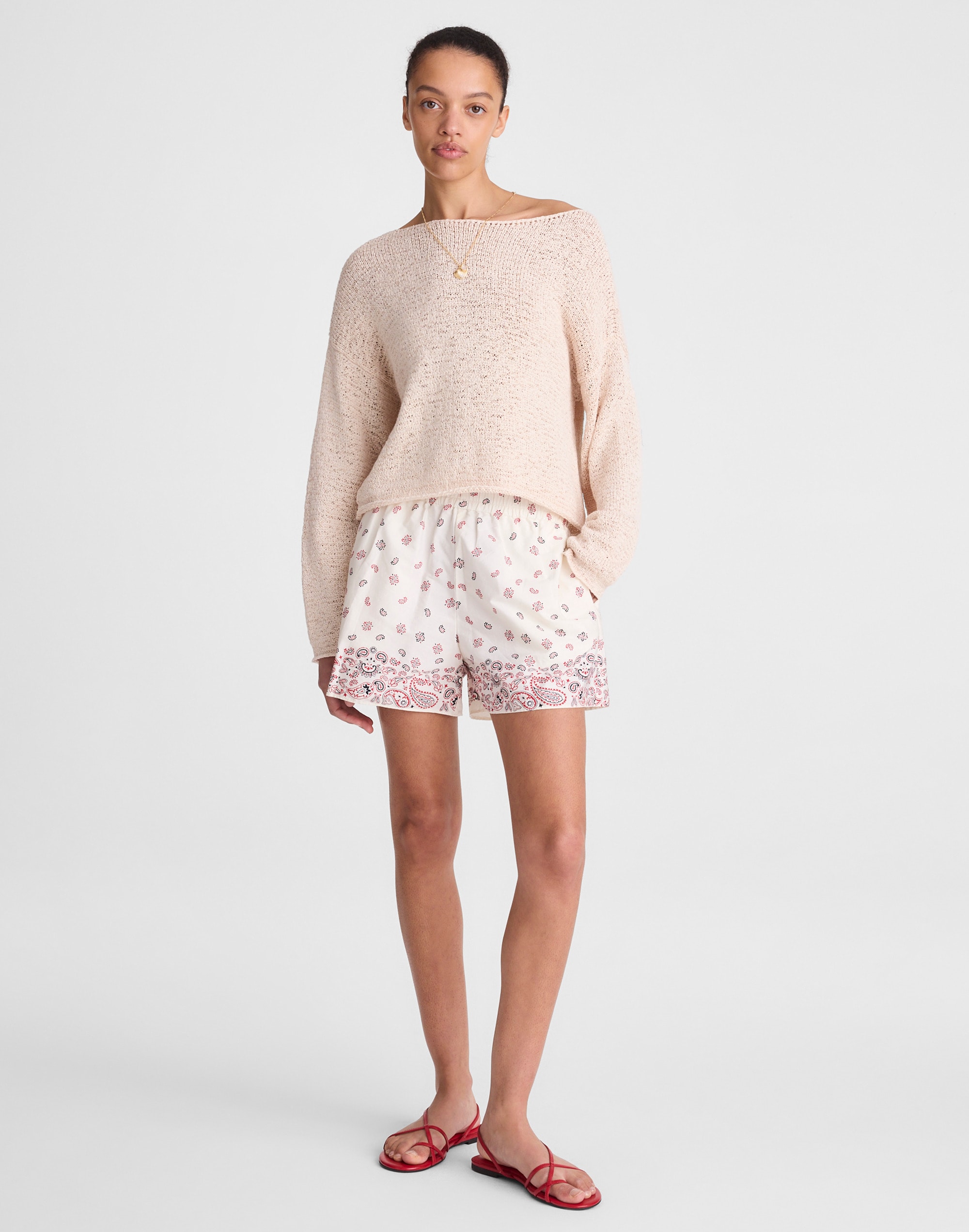 Boatneck Pullover Sweater