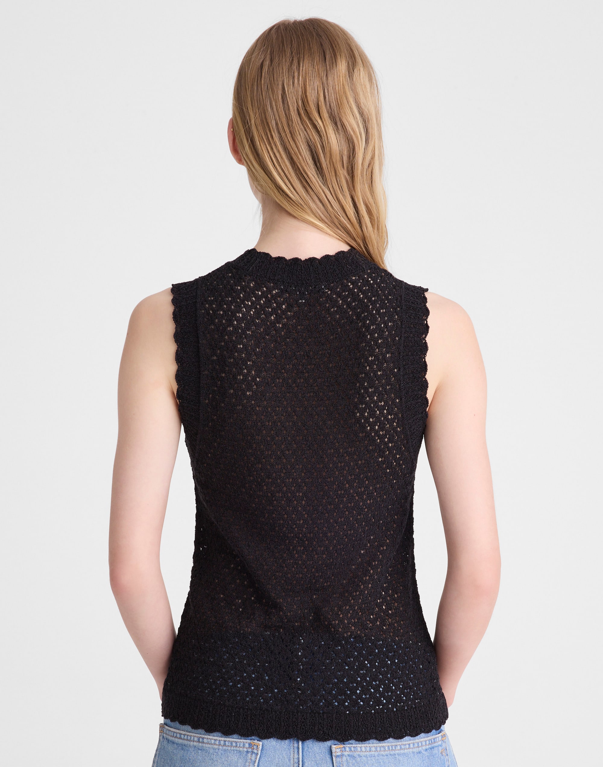 Pointelle Sleeveless Top