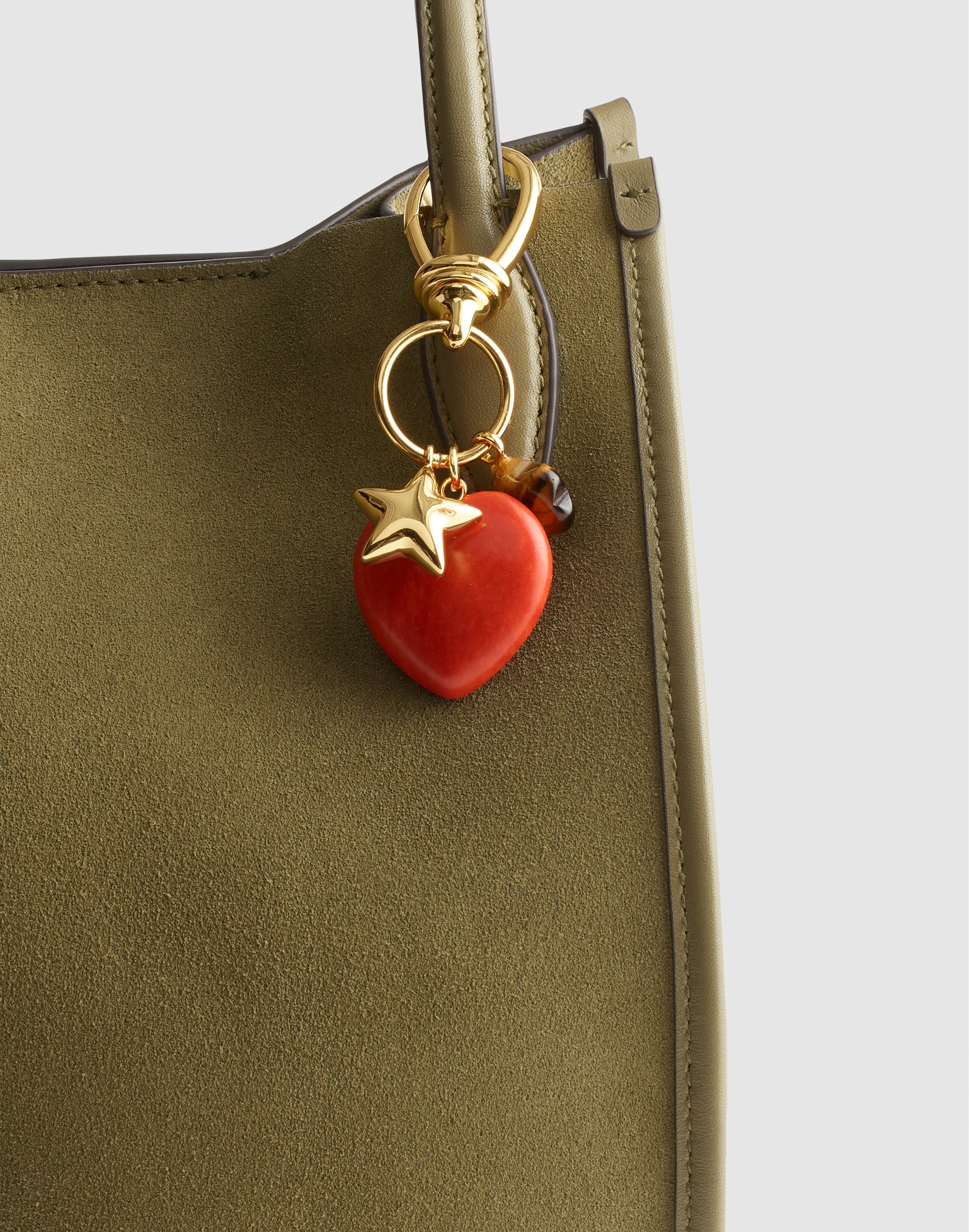 Heart Cluster Bag Charm