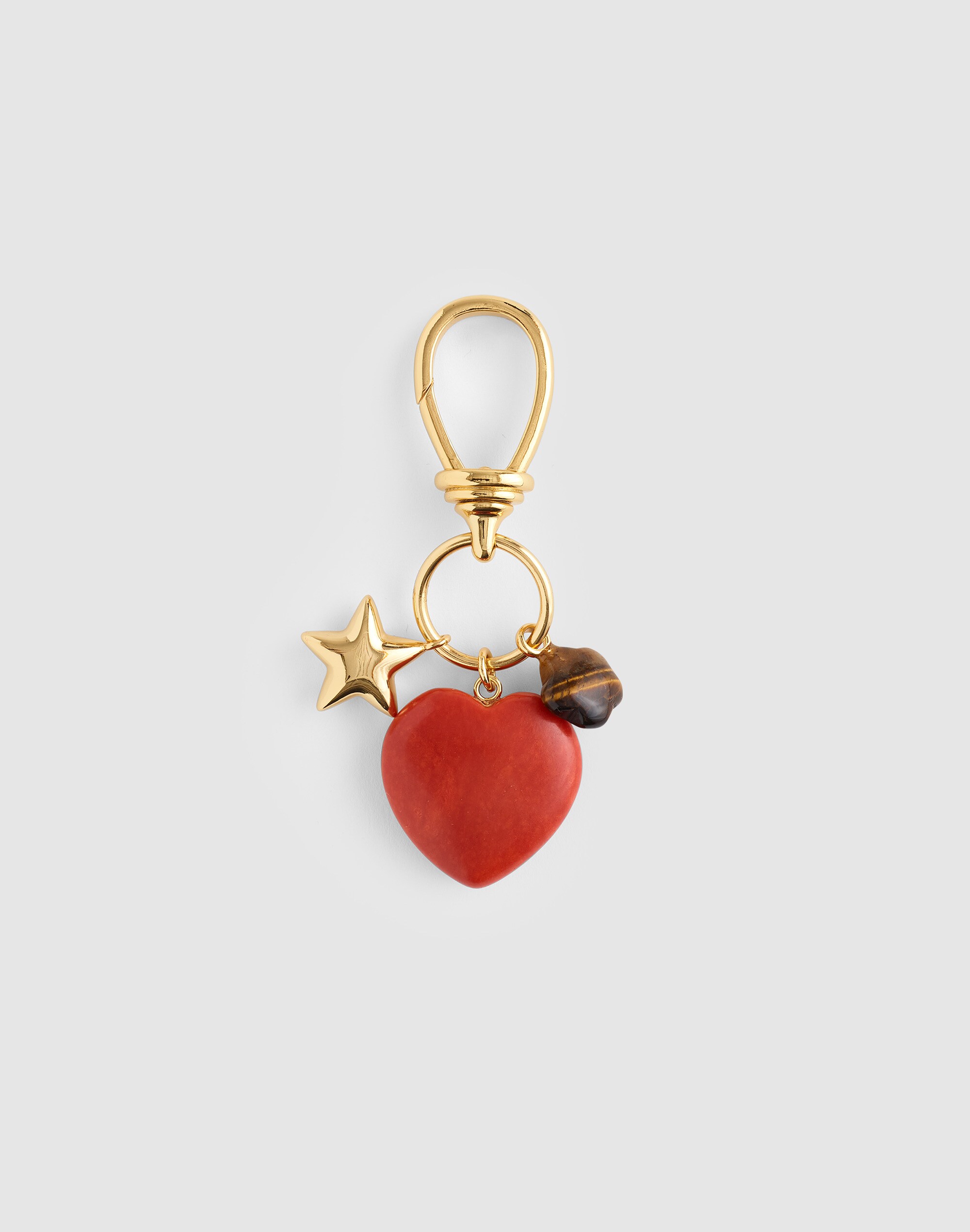 Heart Cluster Bag Charm