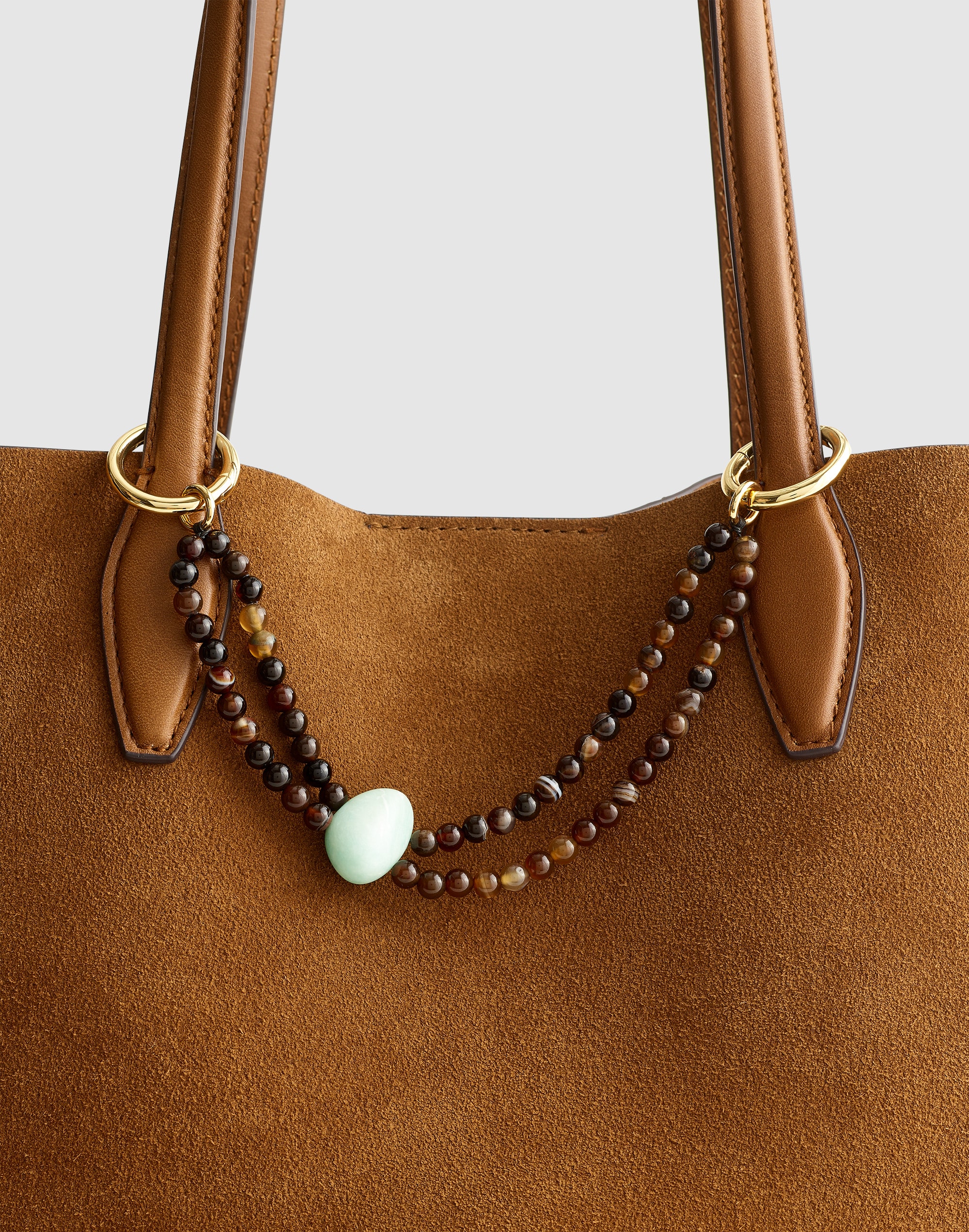 Double-Strand Beaded Bag Charm