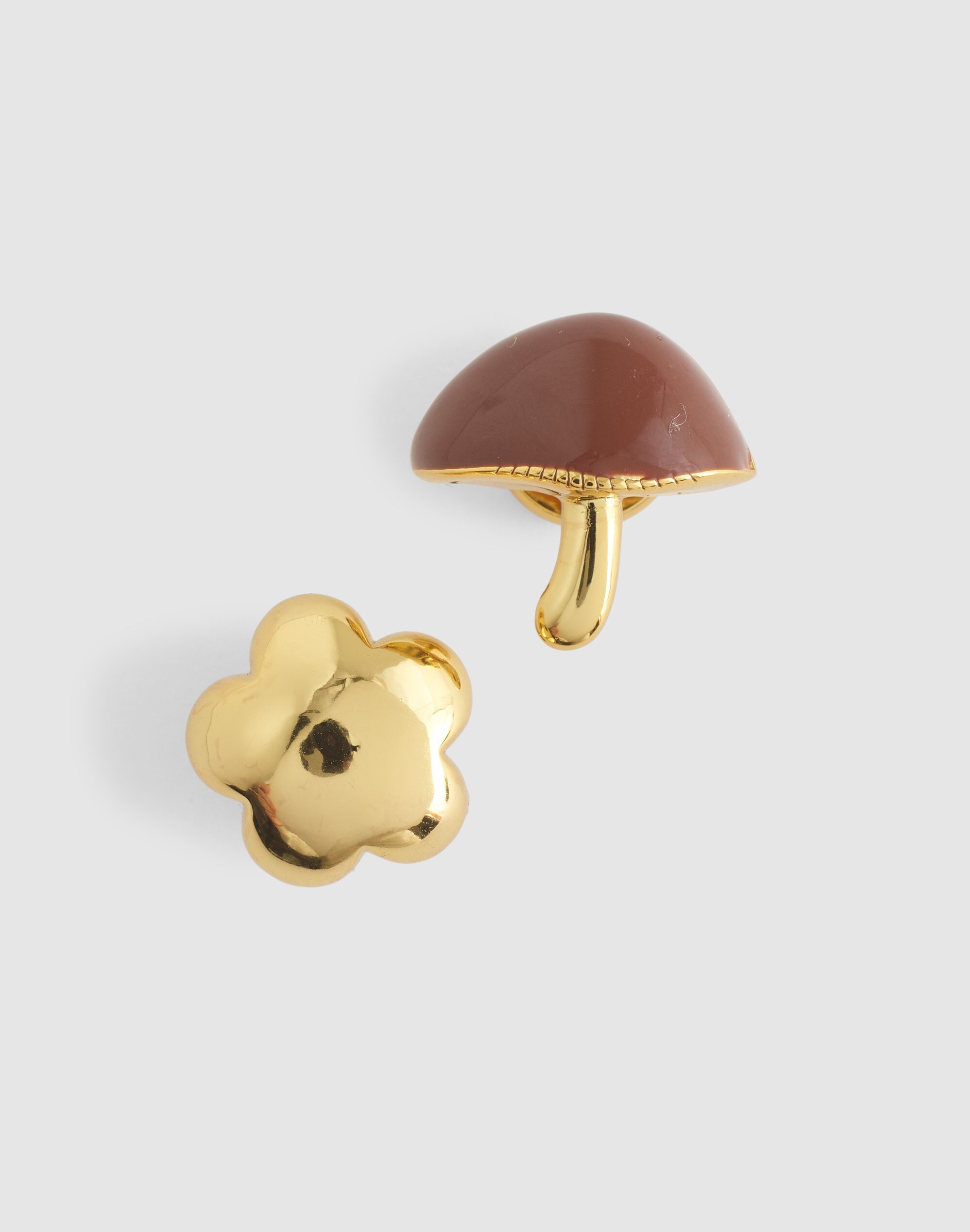 Mushroom &amp; Flower Screw Pin Set