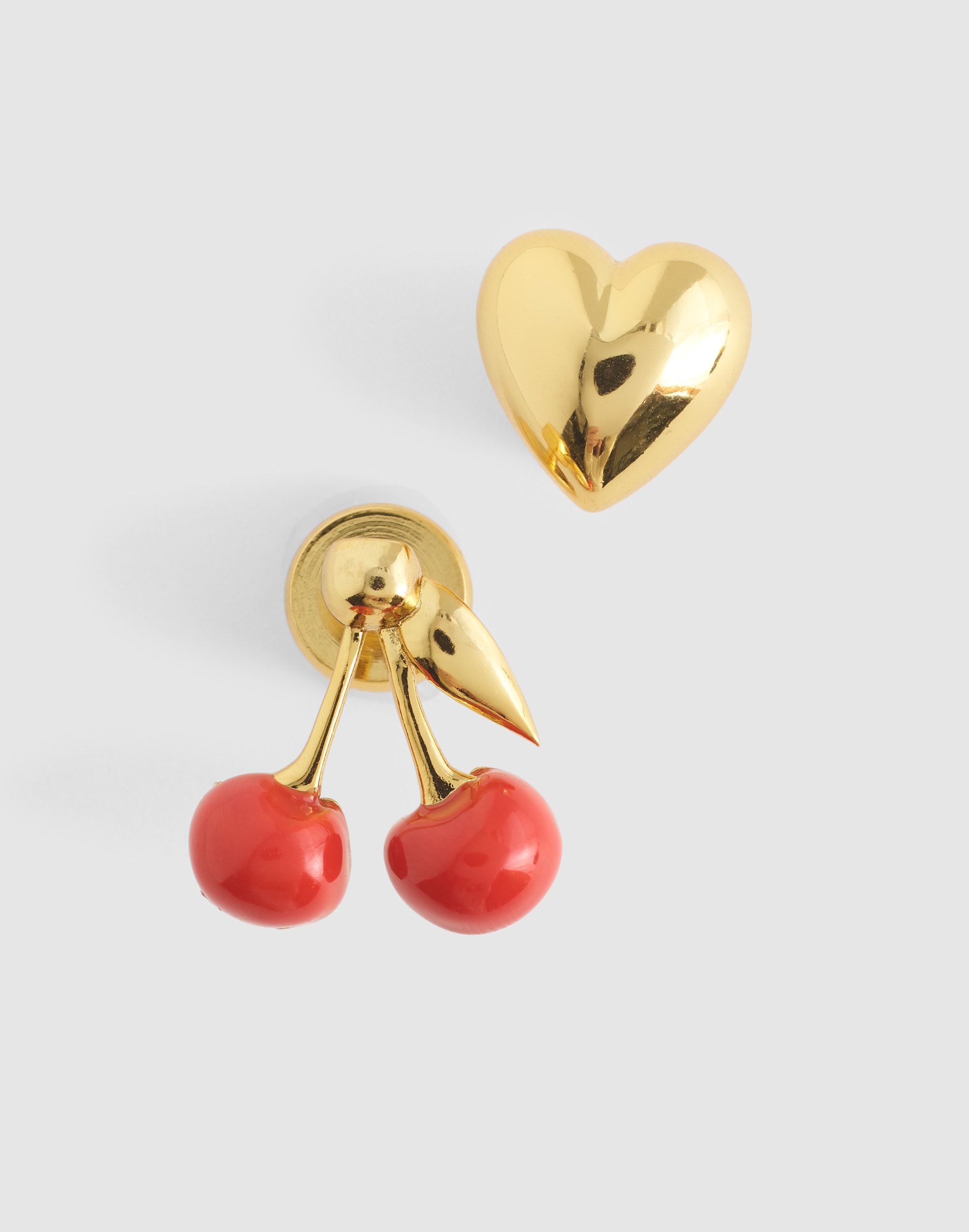 Cherry &amp; Heart Screw Pin Set