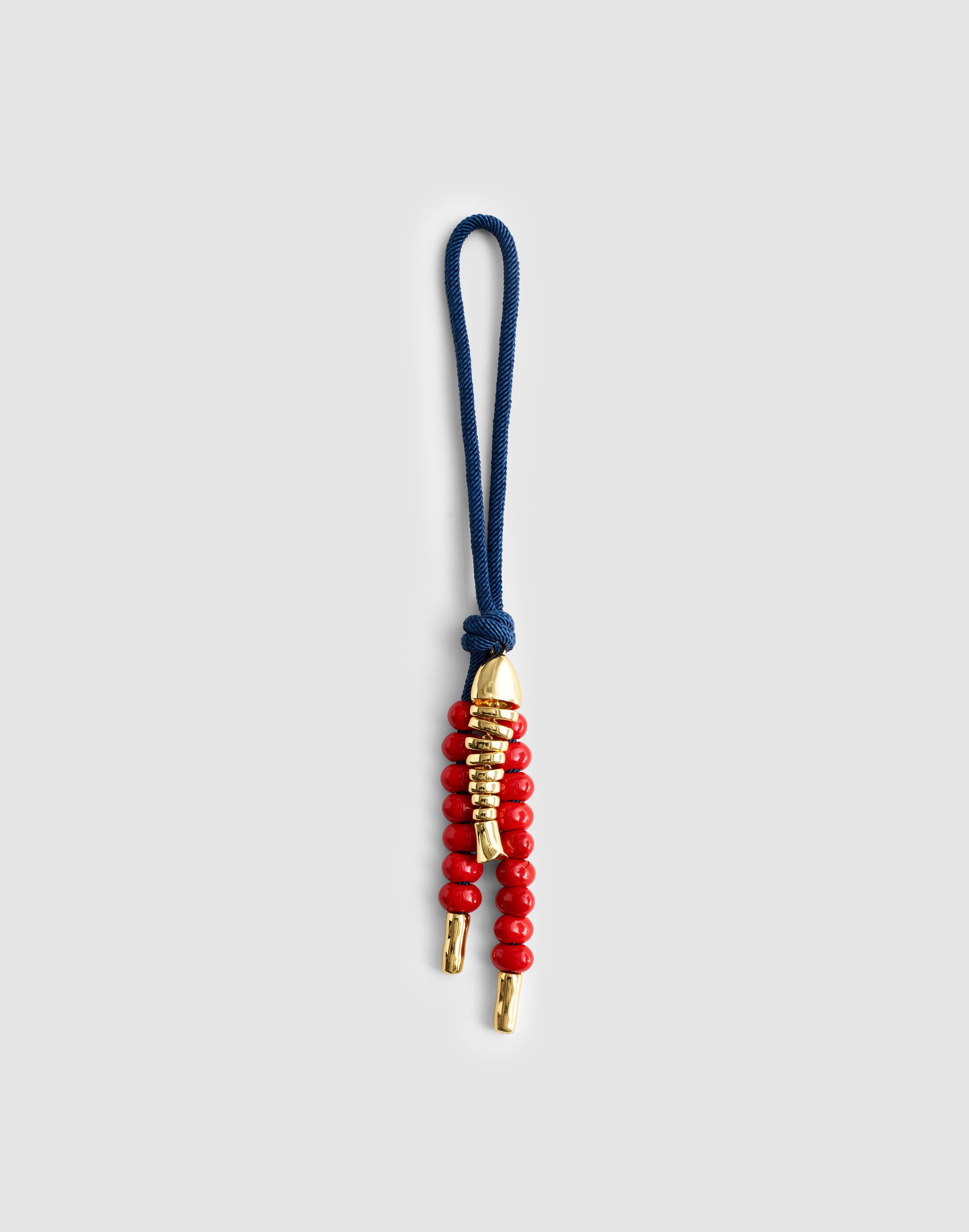 Madewell Fish Cord Bag Charm In Blue