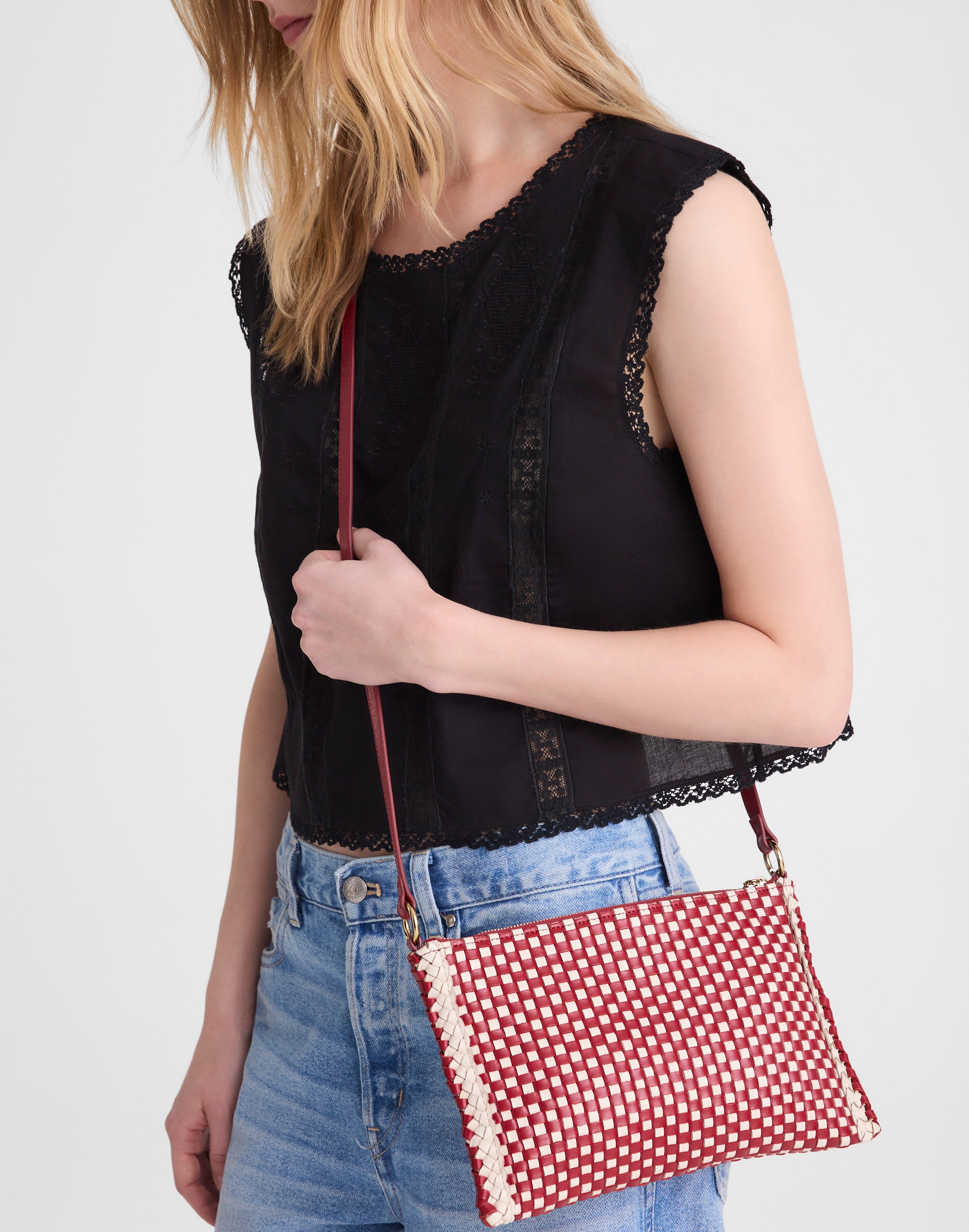 The Signature Woven Crossbody Bag