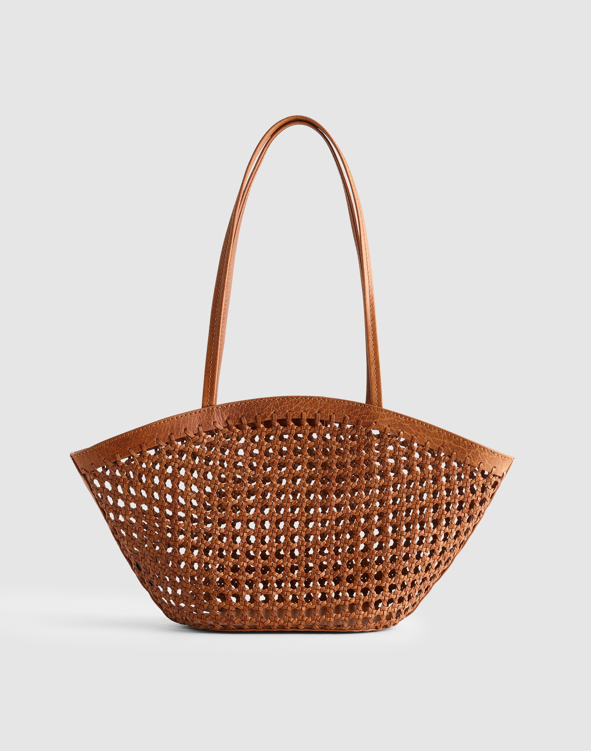 Madewell Caning Tote In Brown