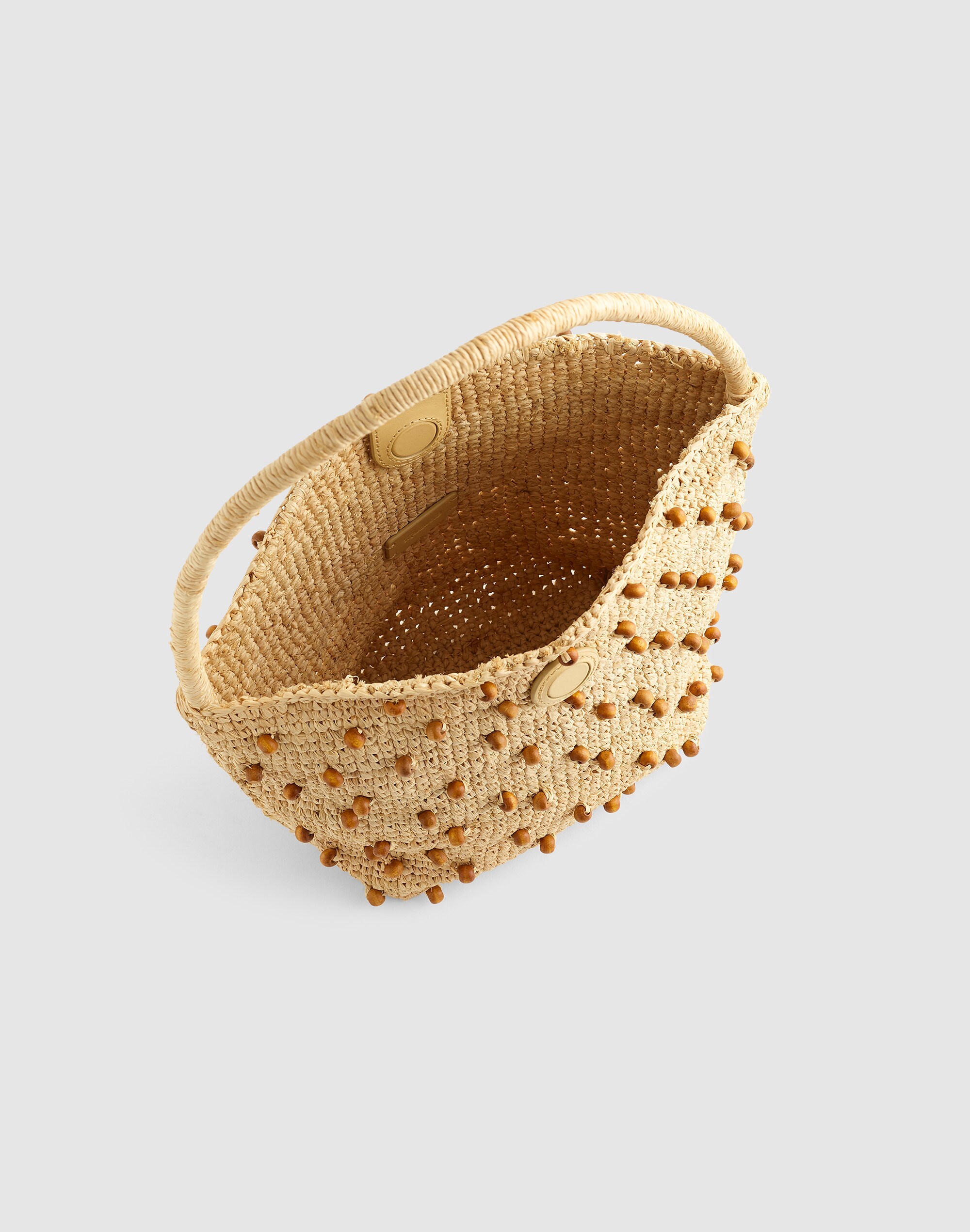 The Signature Woven Shoulder Bag in Raffia