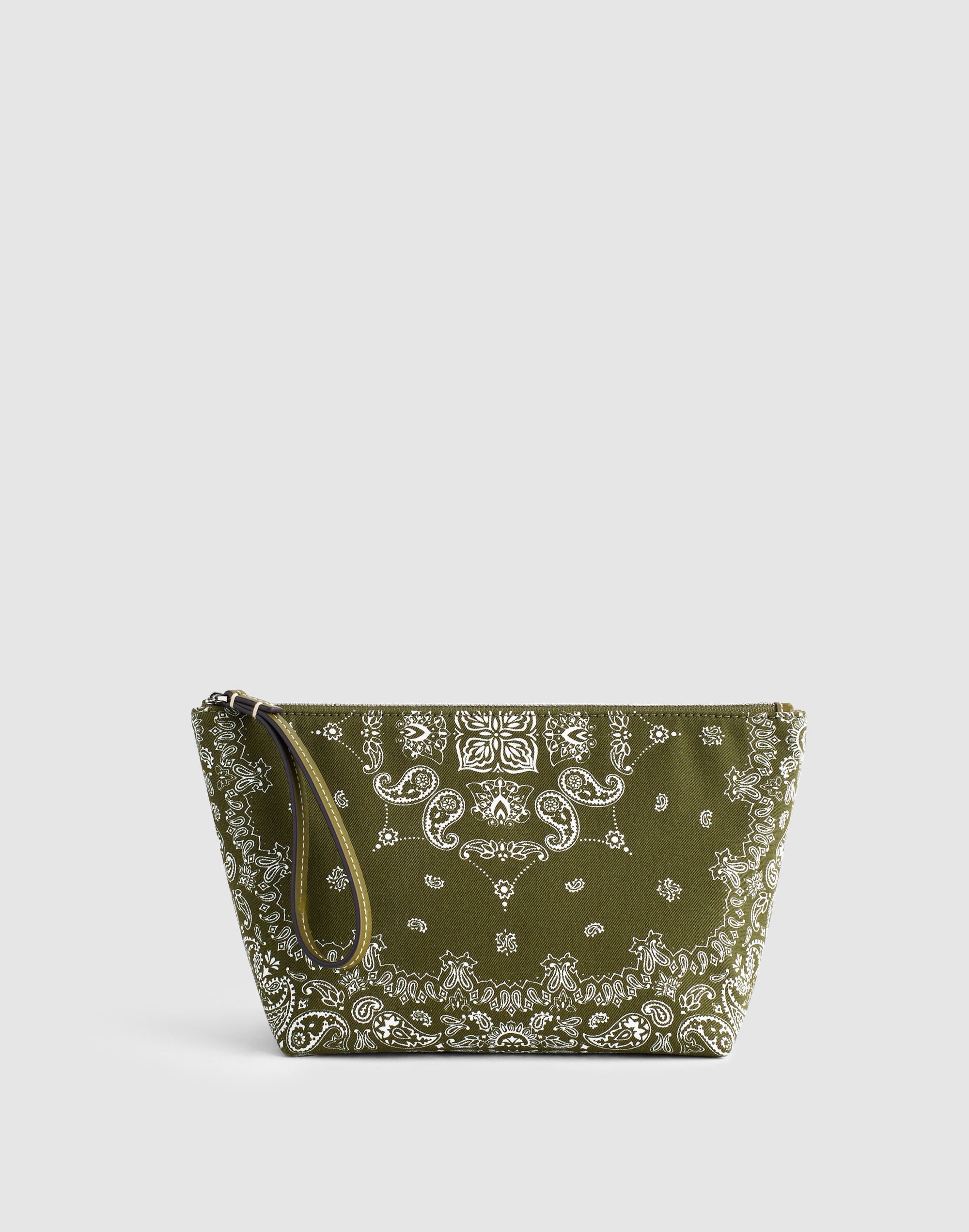 Bandana-Print Zip Pouch