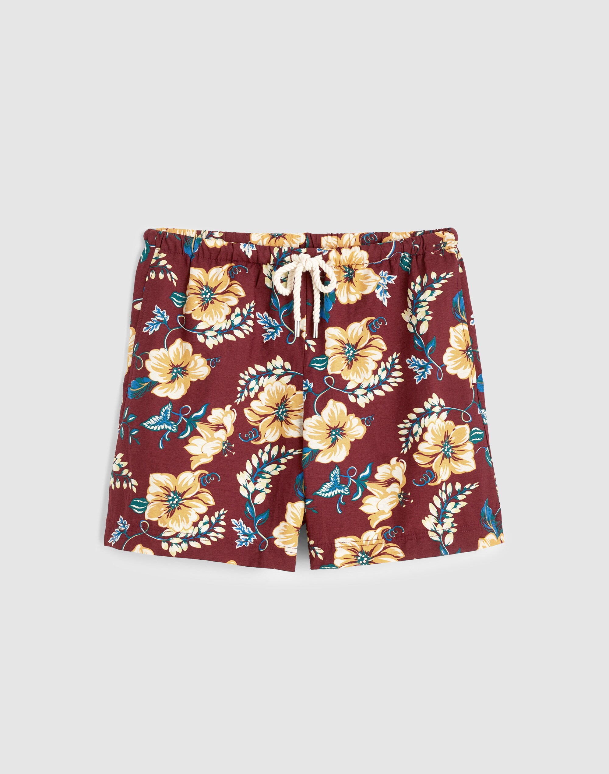 Madewell Pull-on Drawstring Boardshorts In Multi