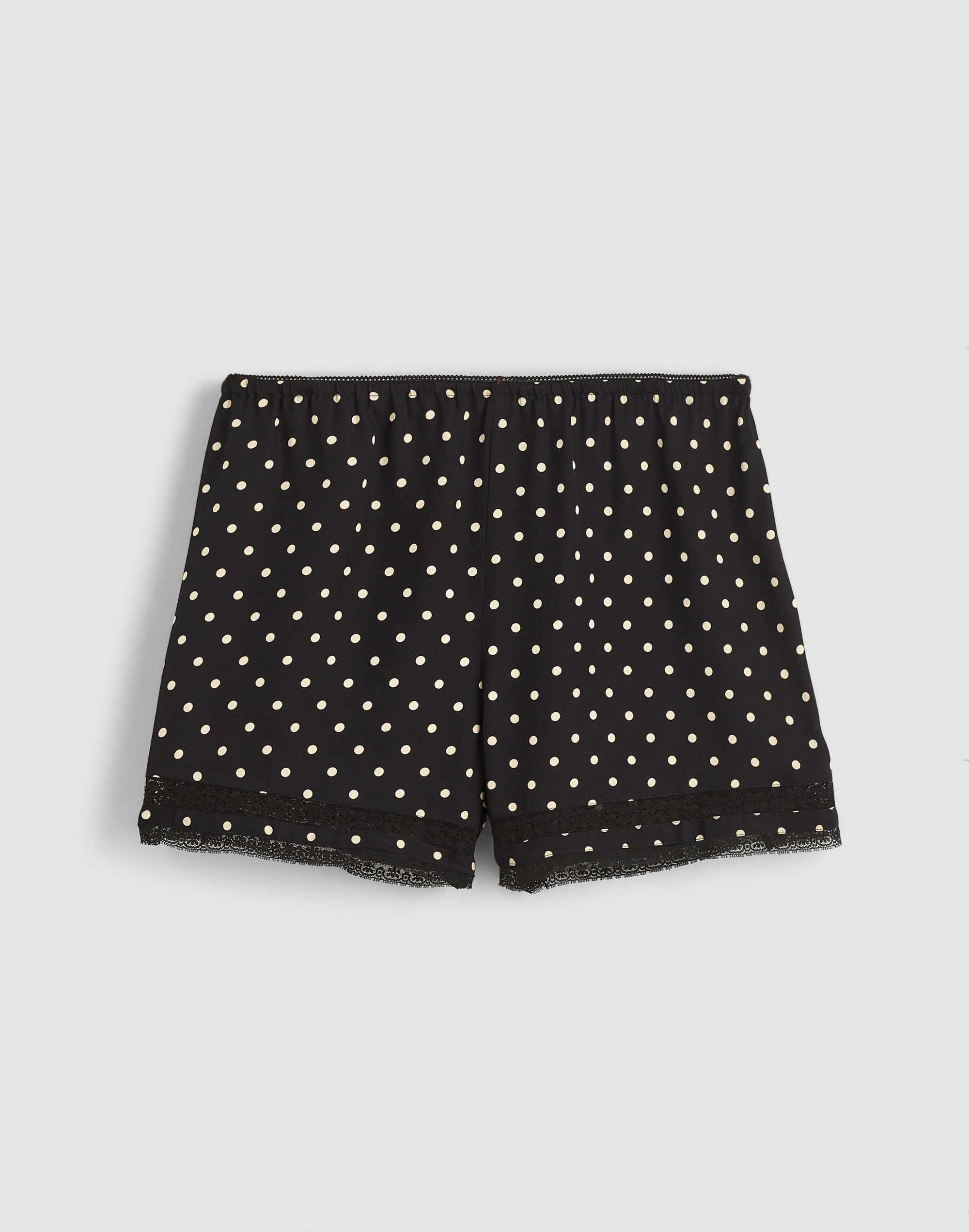 Lace-Trim Pull-On Shorts