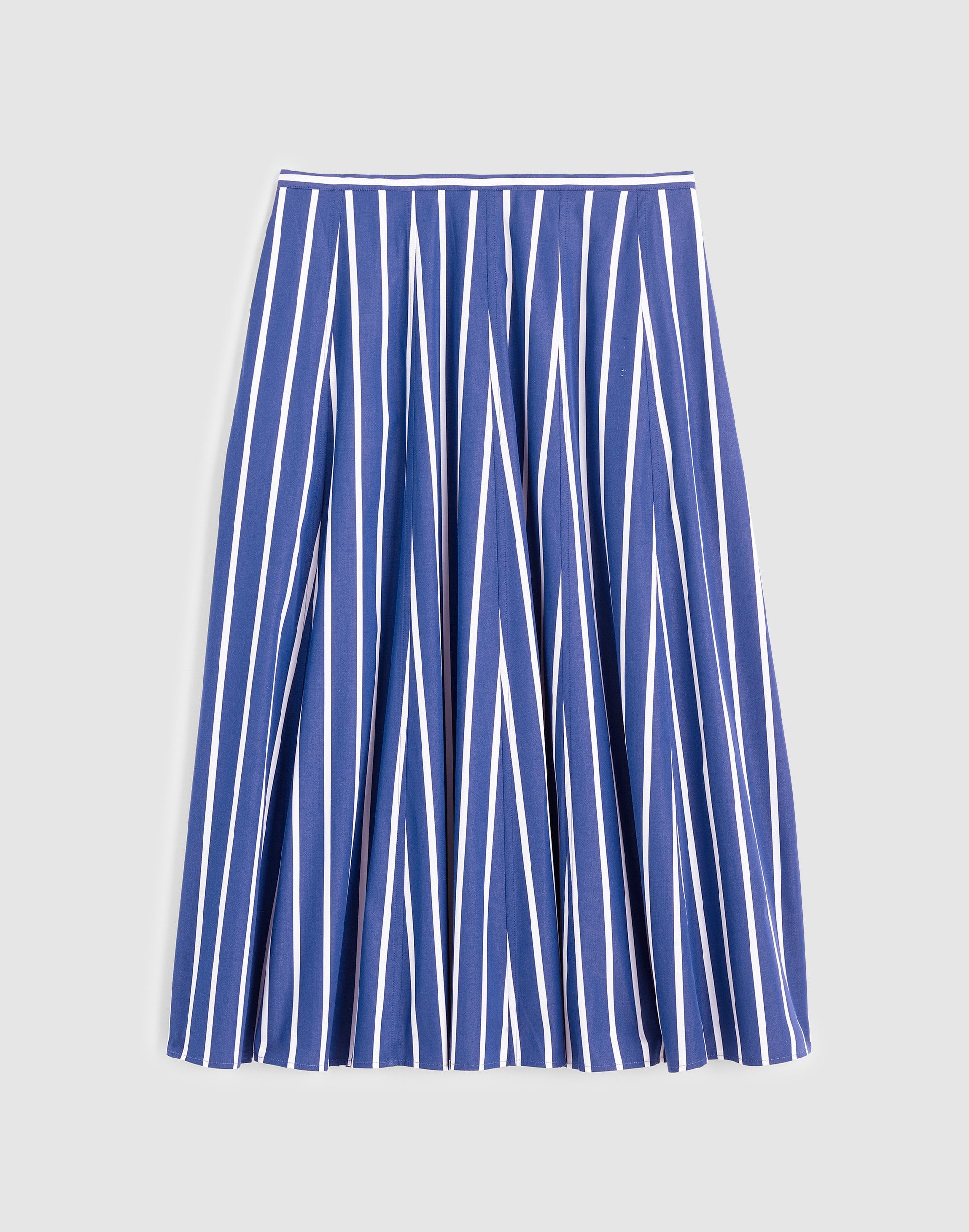 A-Line Midi Skirt in Poplin