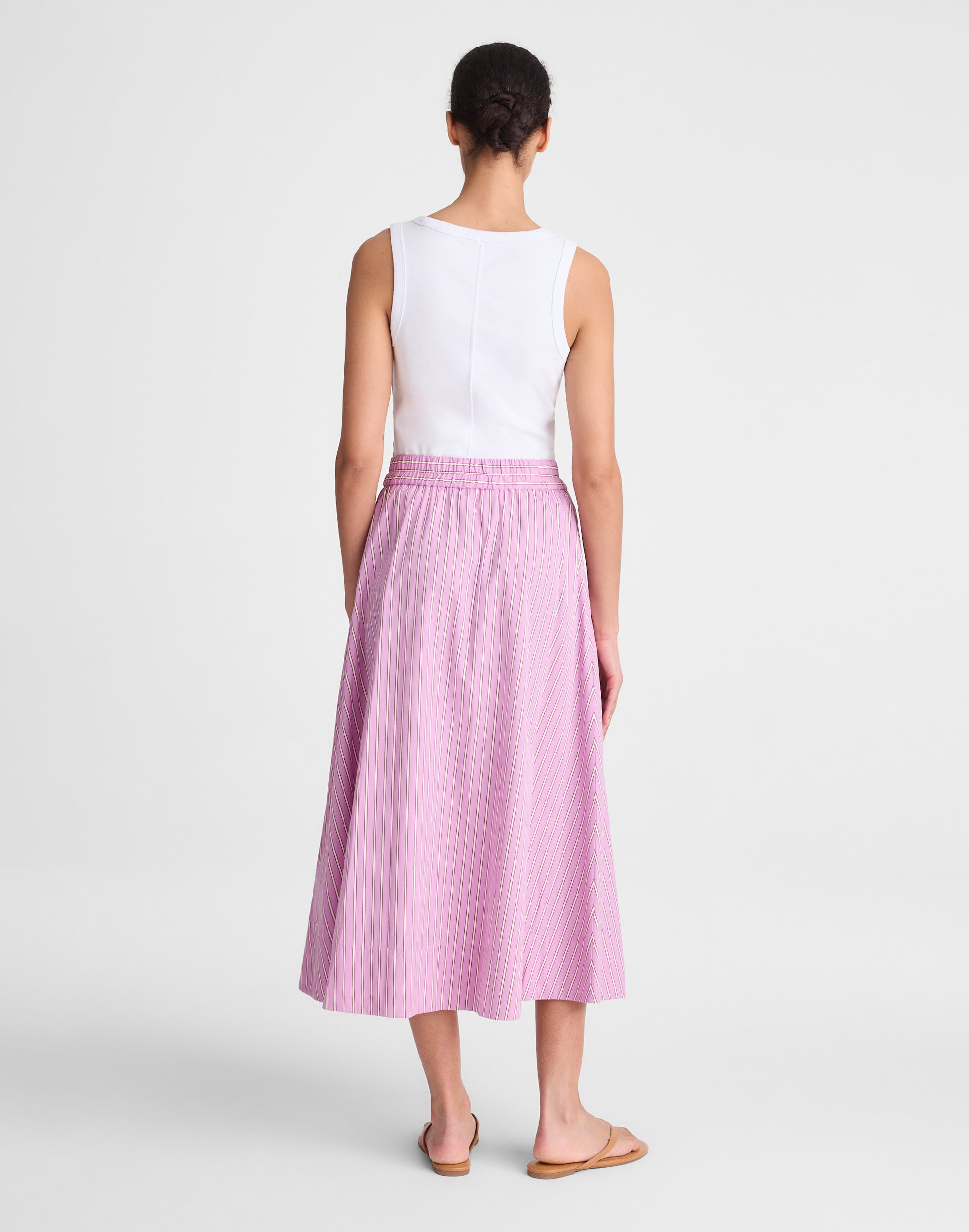 Midi Circle Skirt in Poplin