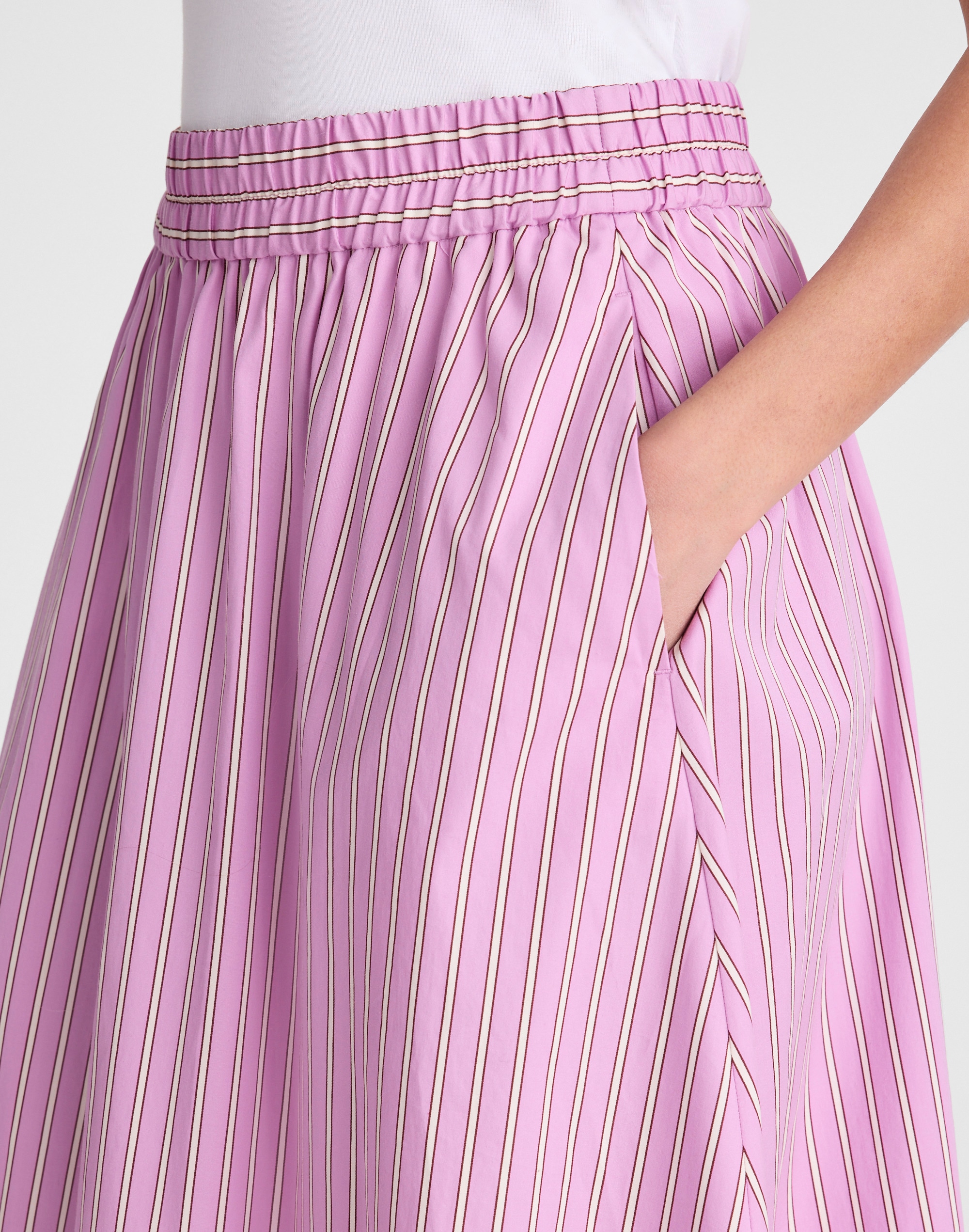 Midi Circle Skirt in Poplin