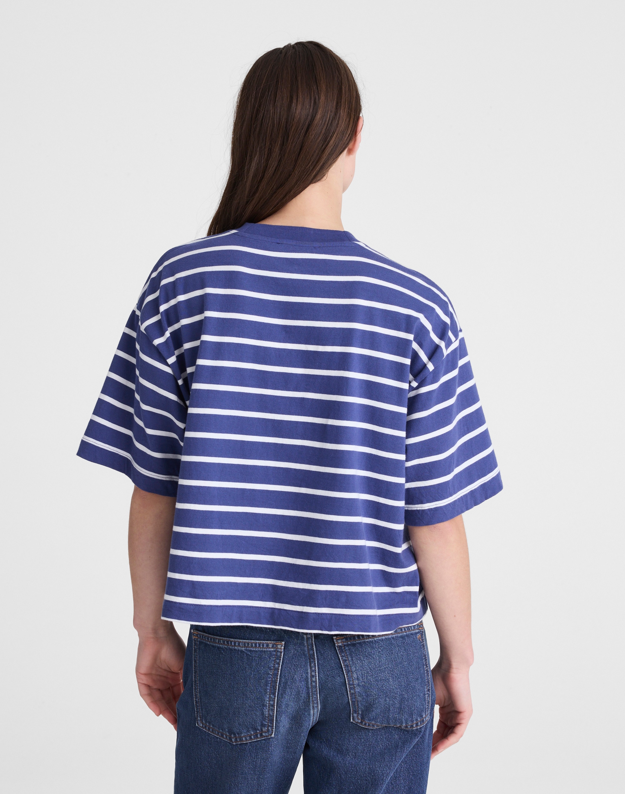 The Boxy Crop Tee in Allday Jersey