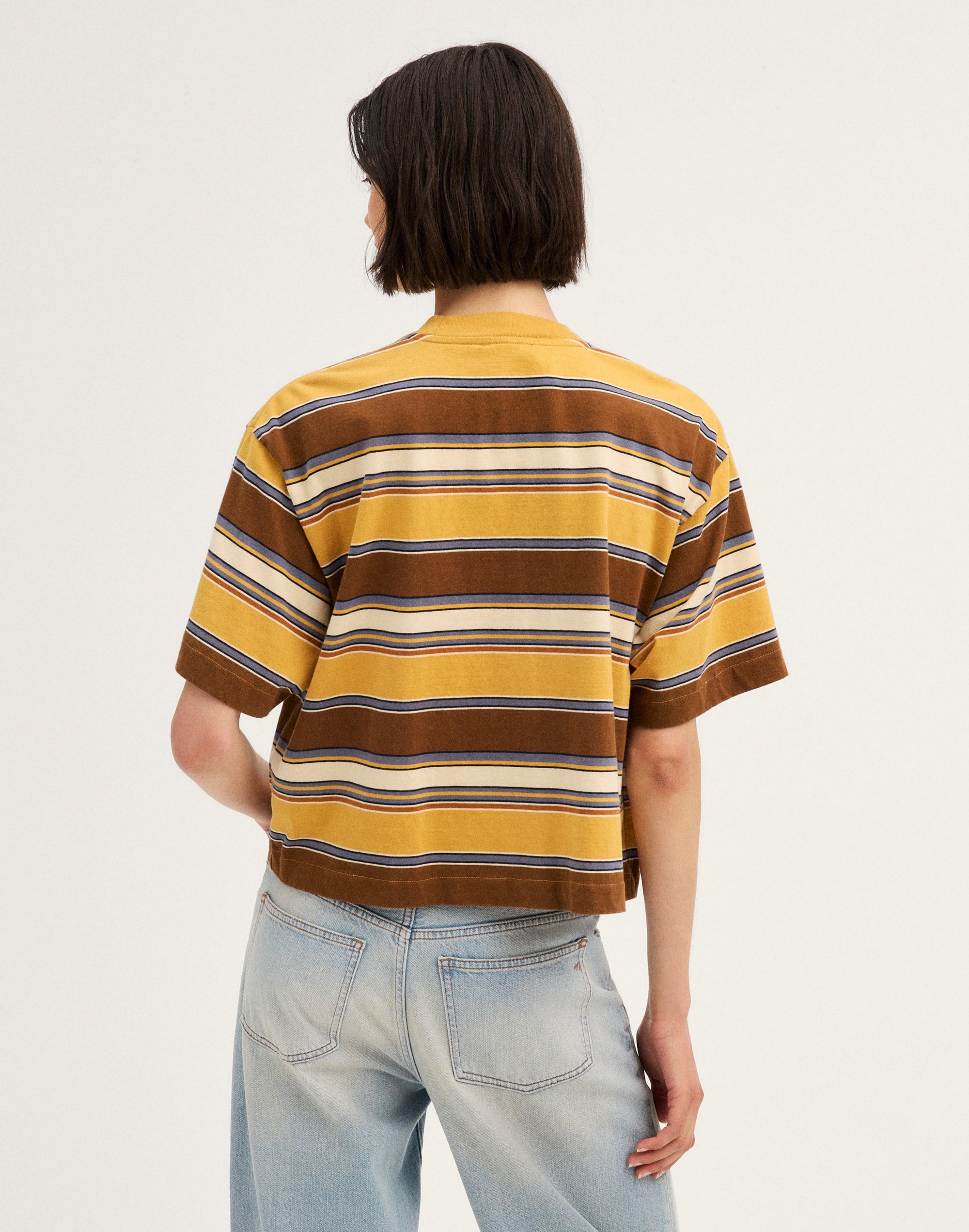 The Boxy Crop Tee in Allday Jersey