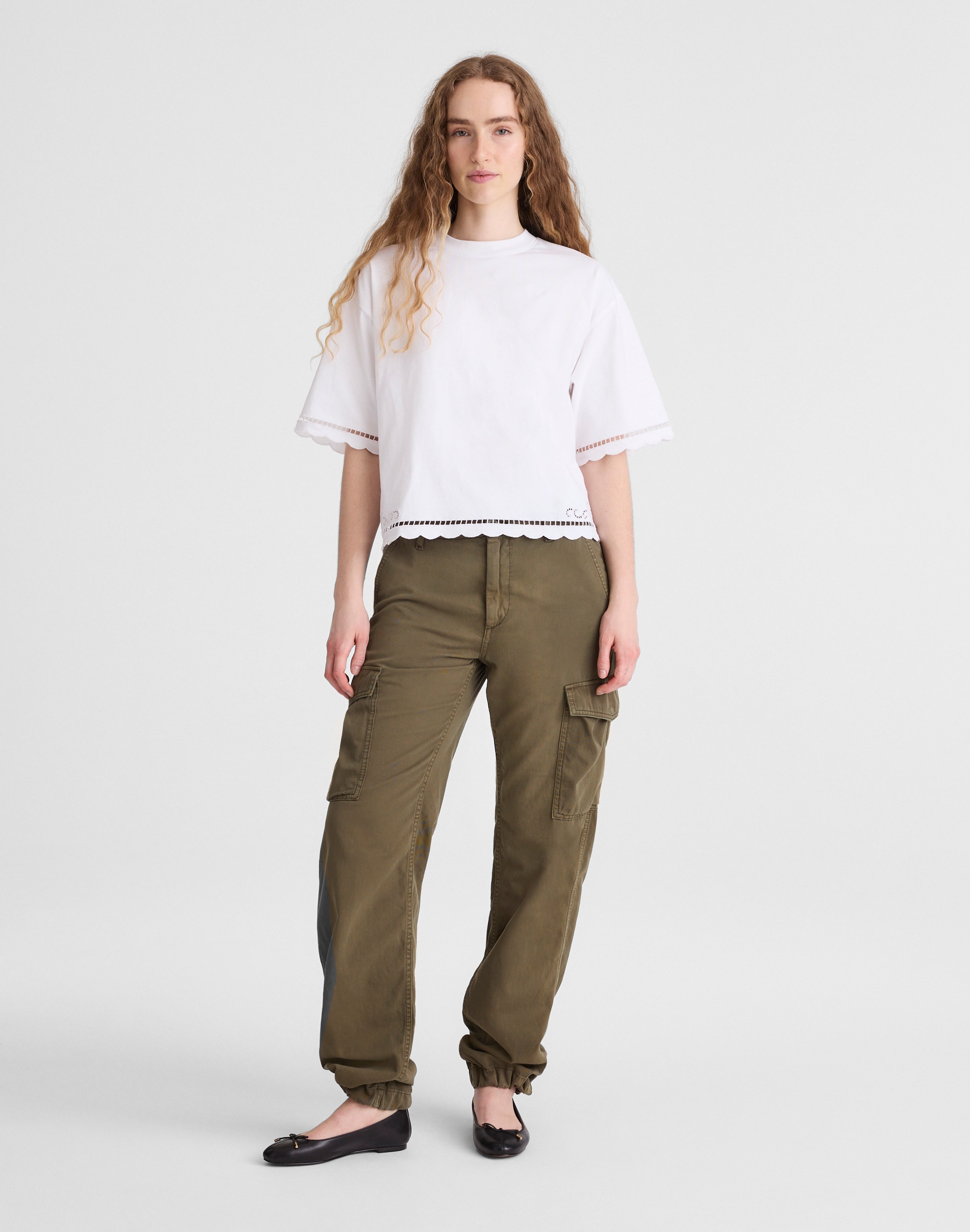 The Boxy Crop Tee in Allday Jersey